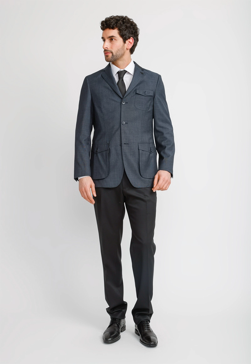 CHAQUETA HOMBRE FORMAL REGULAR CAZADORA MARENGO - 4