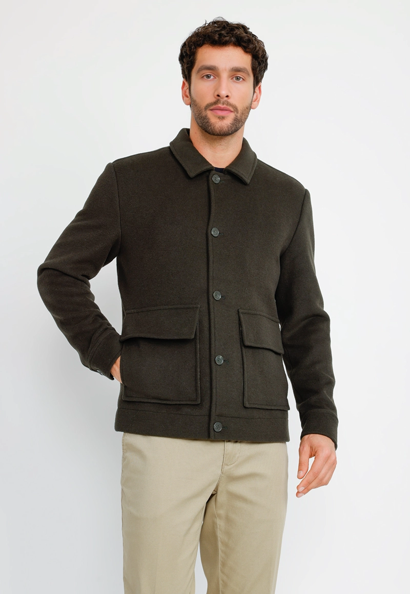 CHAQUETA CASUAL HOMBRE THENA VERDE - 1
