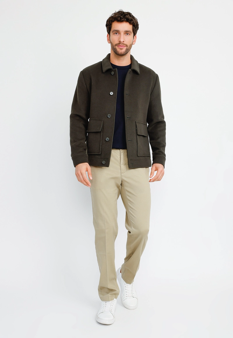 CHAQUETA CASUAL HOMBRE THENA VERDE - 4
