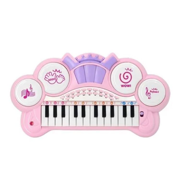 PIANO DE JUGUETE EDUCATIVO PARA NIÑOS - MUSICAL Y DIVERTIDO ROSADO - 4
