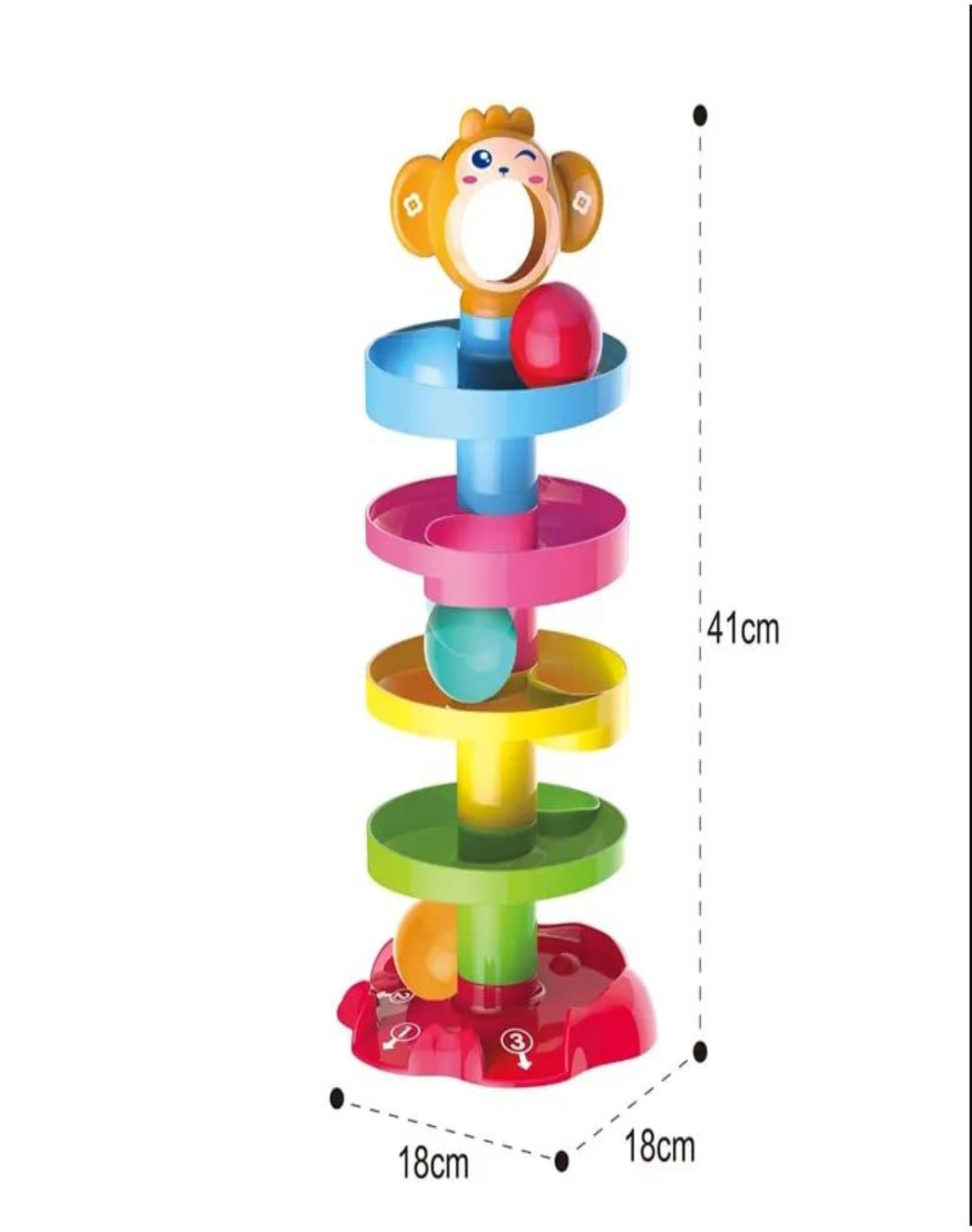 JUEGO DIDÁCTICO MULTICOLOR PELOTITAS ROLL BALLPARA NIÑOS - 2