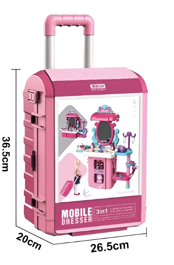 MALETA DE JUEGOS 3 EN 1 - JUGUETES COSMÉTICOS PARA NIÑAS - 3