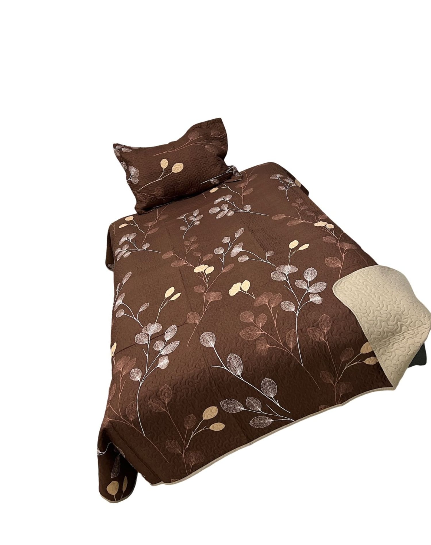 CUBRECAMA ALGODÓN MULTICOLOR QUILT FRESCO PRIMAVERA Y VERANO PLAZA 1/2 D2 - 1