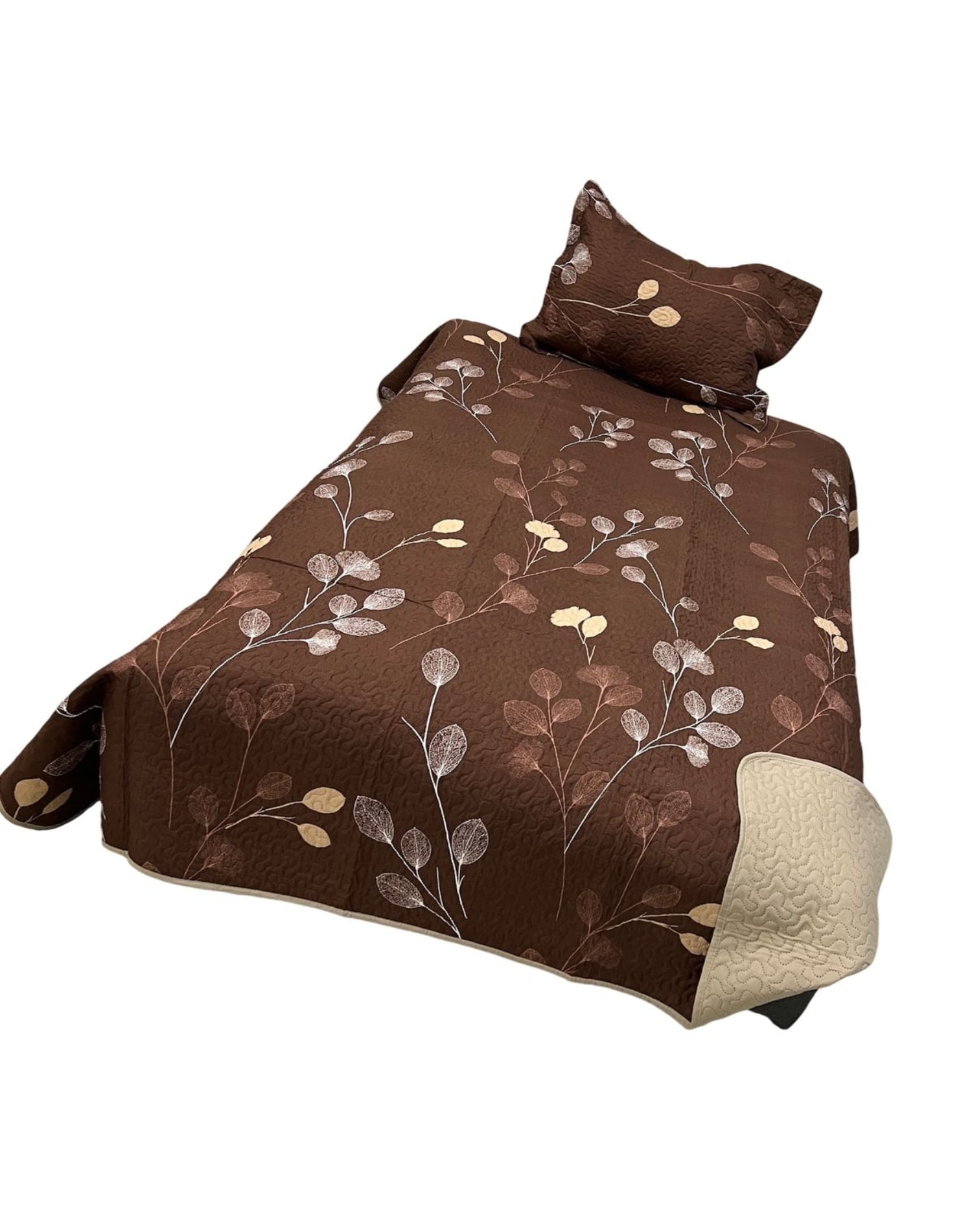 CUBRECAMA ALGODÓN MULTICOLOR QUILT FRESCO PRIMAVERA Y VERANO PLAZA 1/2 D2 - 2