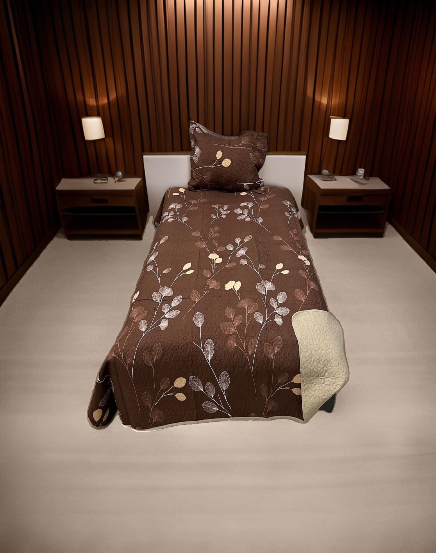 CUBRECAMA ALGODÓN MULTICOLOR QUILT FRESCO PRIMAVERA Y VERANO PLAZA 1/2 D2 - 3