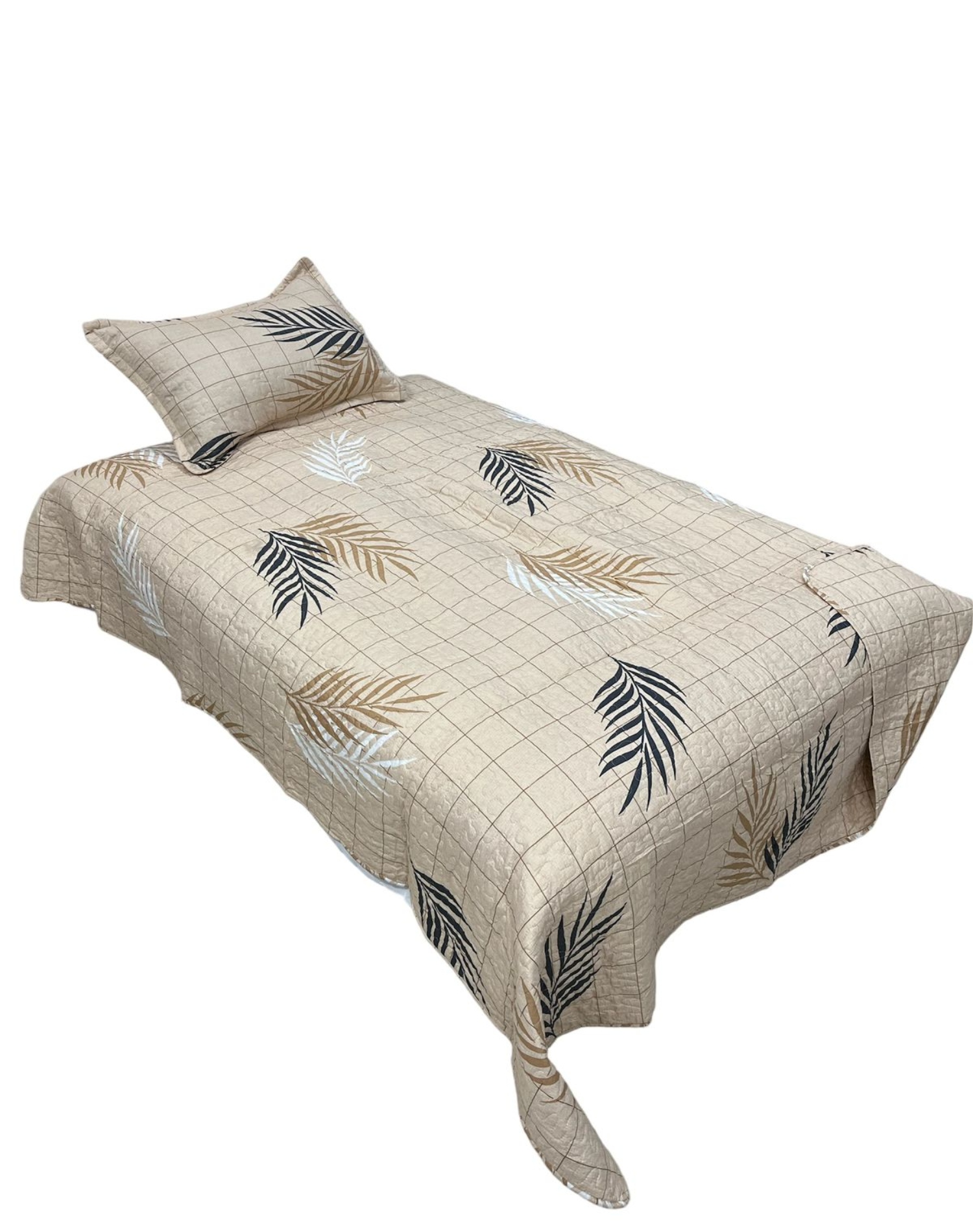 CUBRECAMA ALGODÓN MULTICOLOR QUILT FRESCO PRIMAVERA Y VERANO PLAZA 1/2 D18 - 2