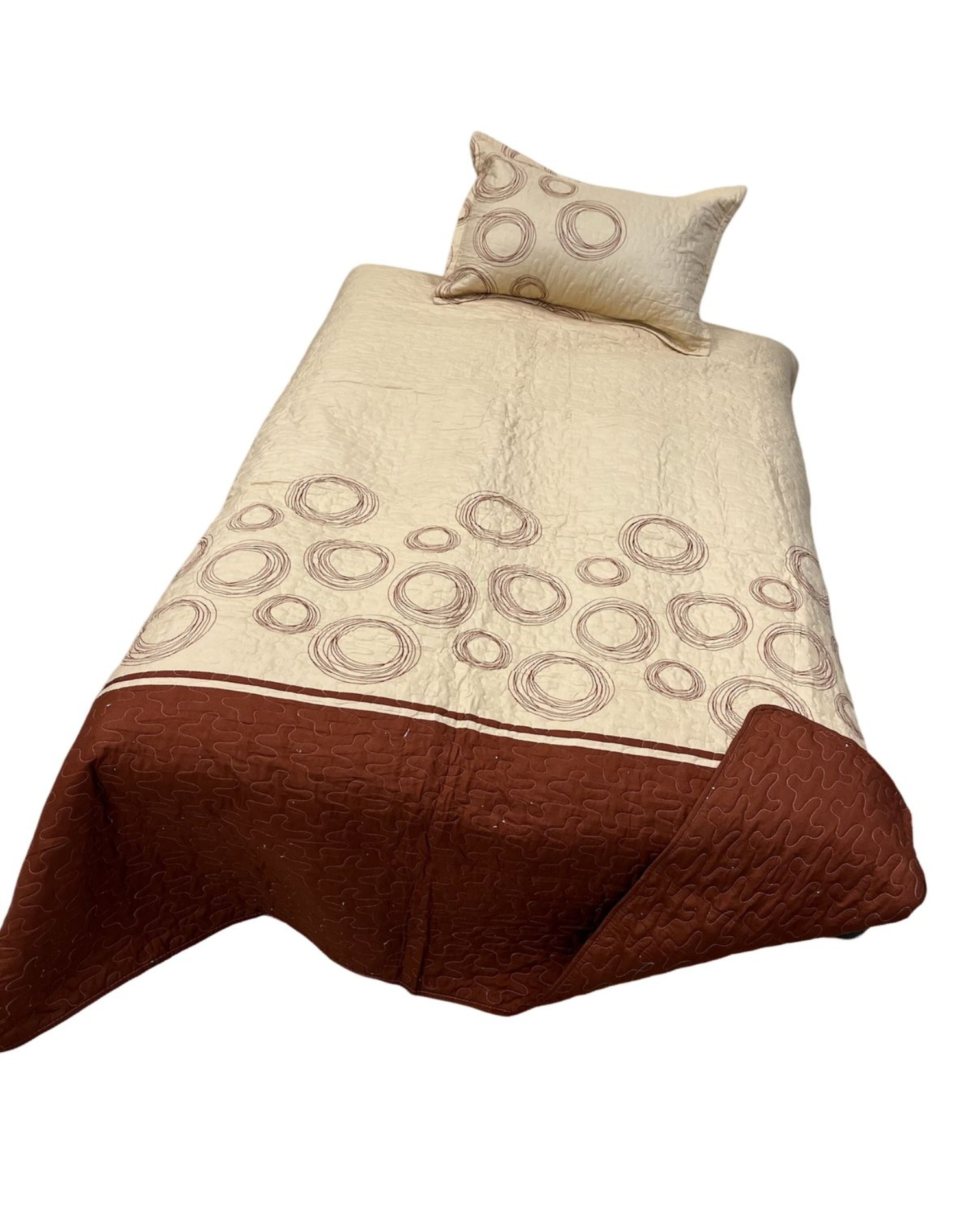 CUBRECAMA ALGODÓN MULTICOLOR QUILT FRESCO PRIMAVERA Y VERANO PLAZA 1/2 D7 - 2
