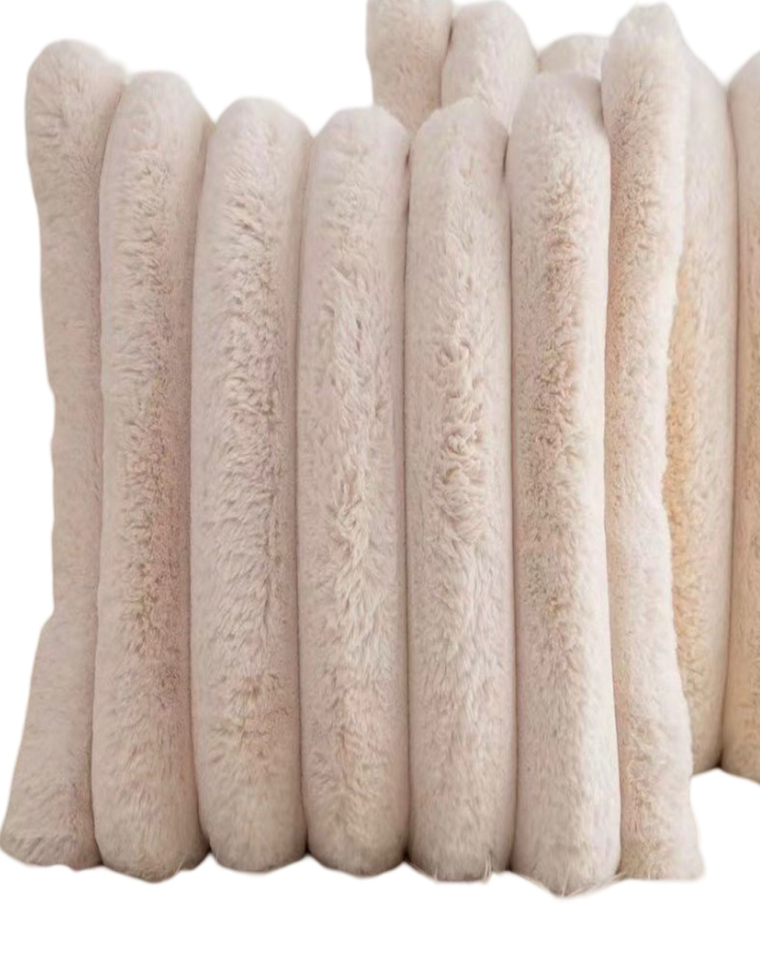 JUEGO DE 2 FUNDAS DE COJÍN PLUSH-ROSA - 2