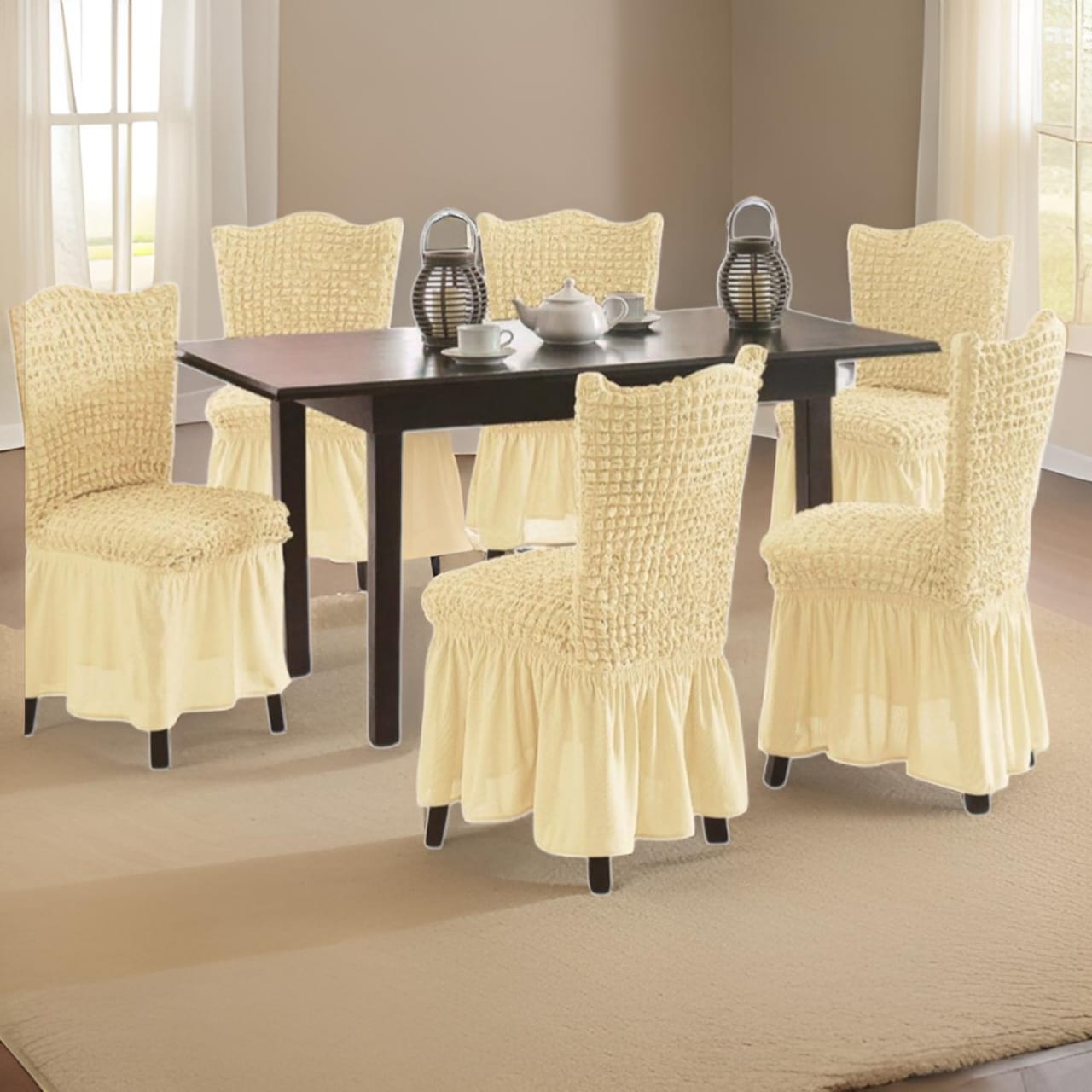 FUNDA SILLA TURCAS PACK 6 UNDS T3 BEIGE - 3
