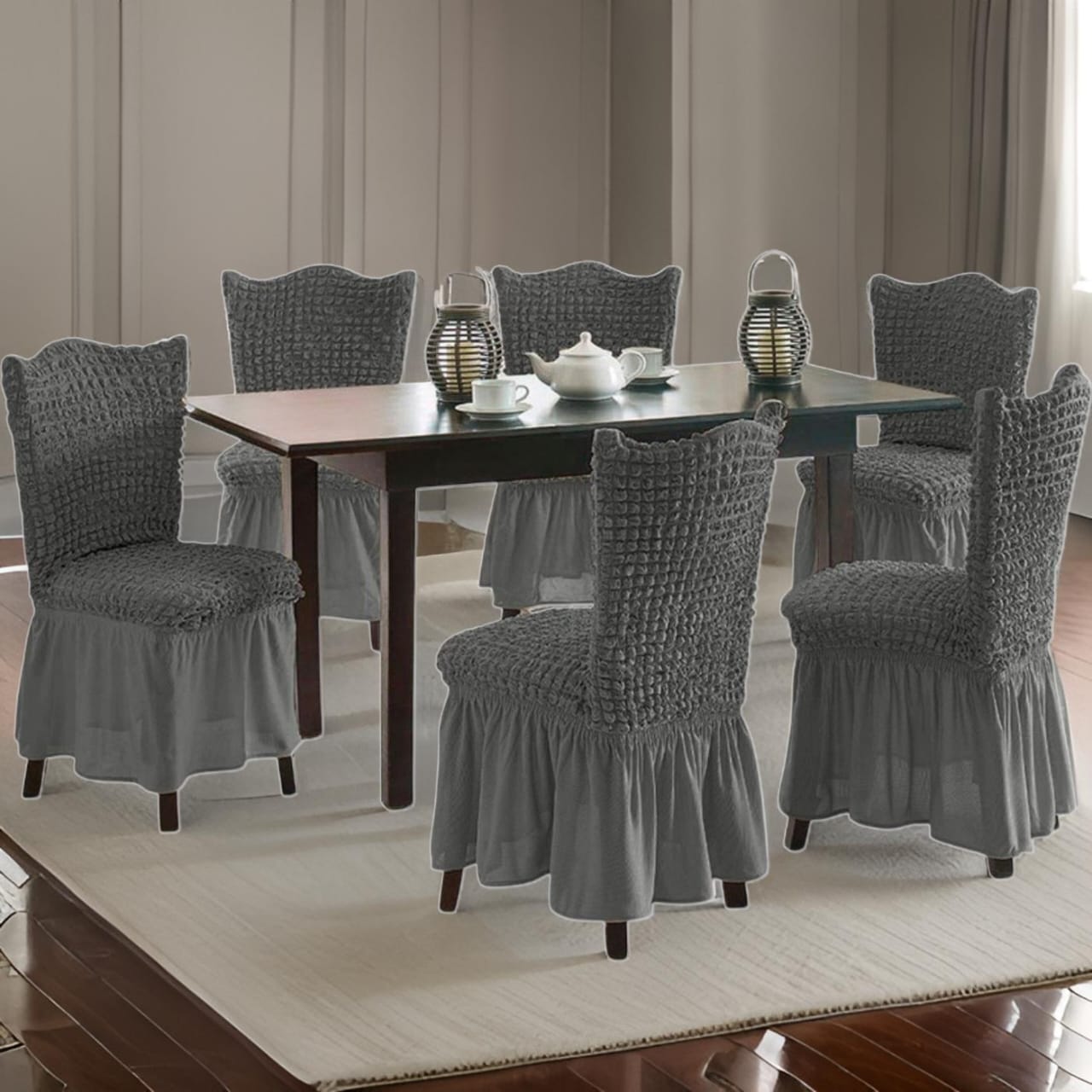 FUNDA SILLA TURCAS PACK 6 UNDS T10 GRIS - 3
