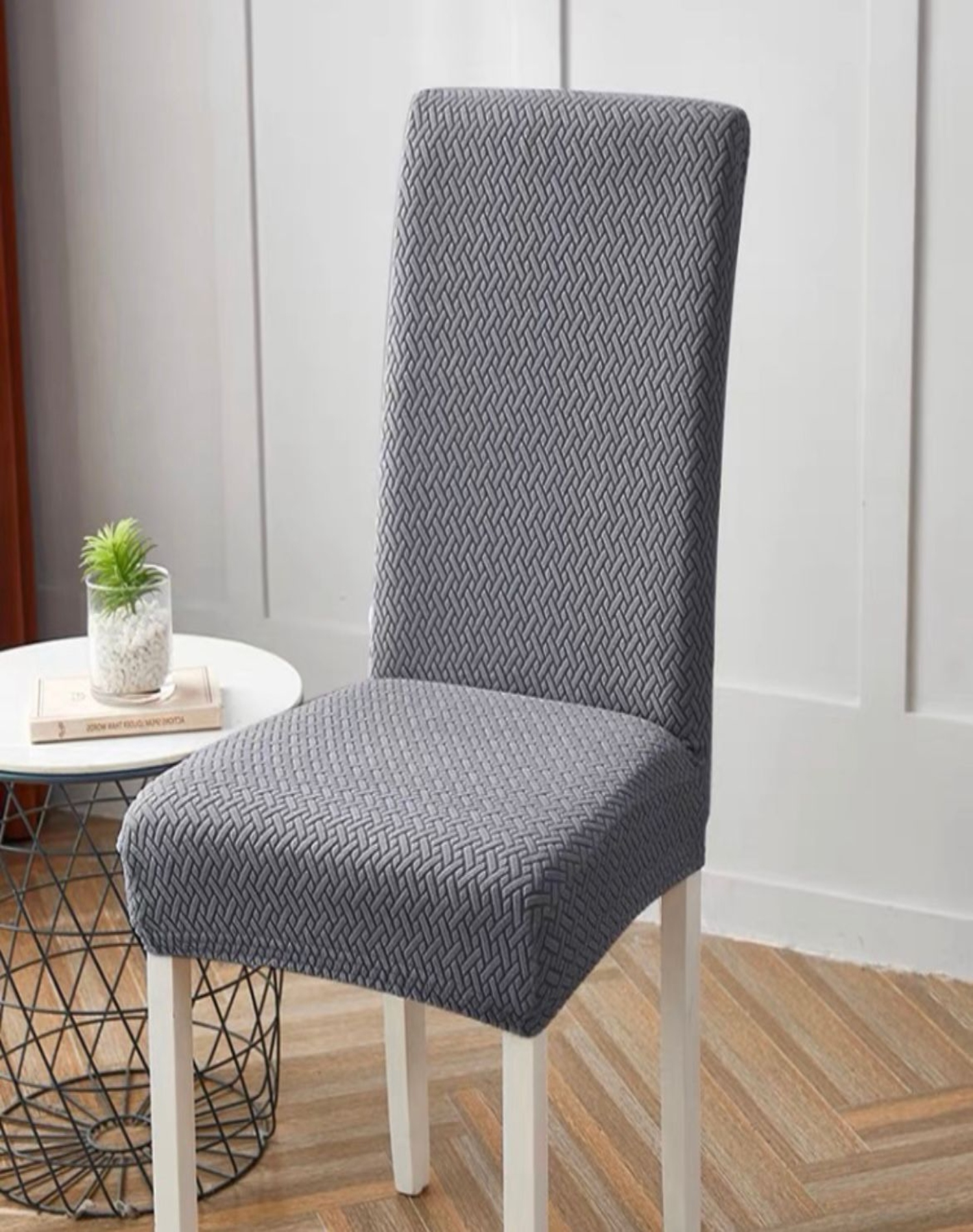 FUNDA TEXTURIZADAS SILLA PACK 6 A2 GRIS - 3