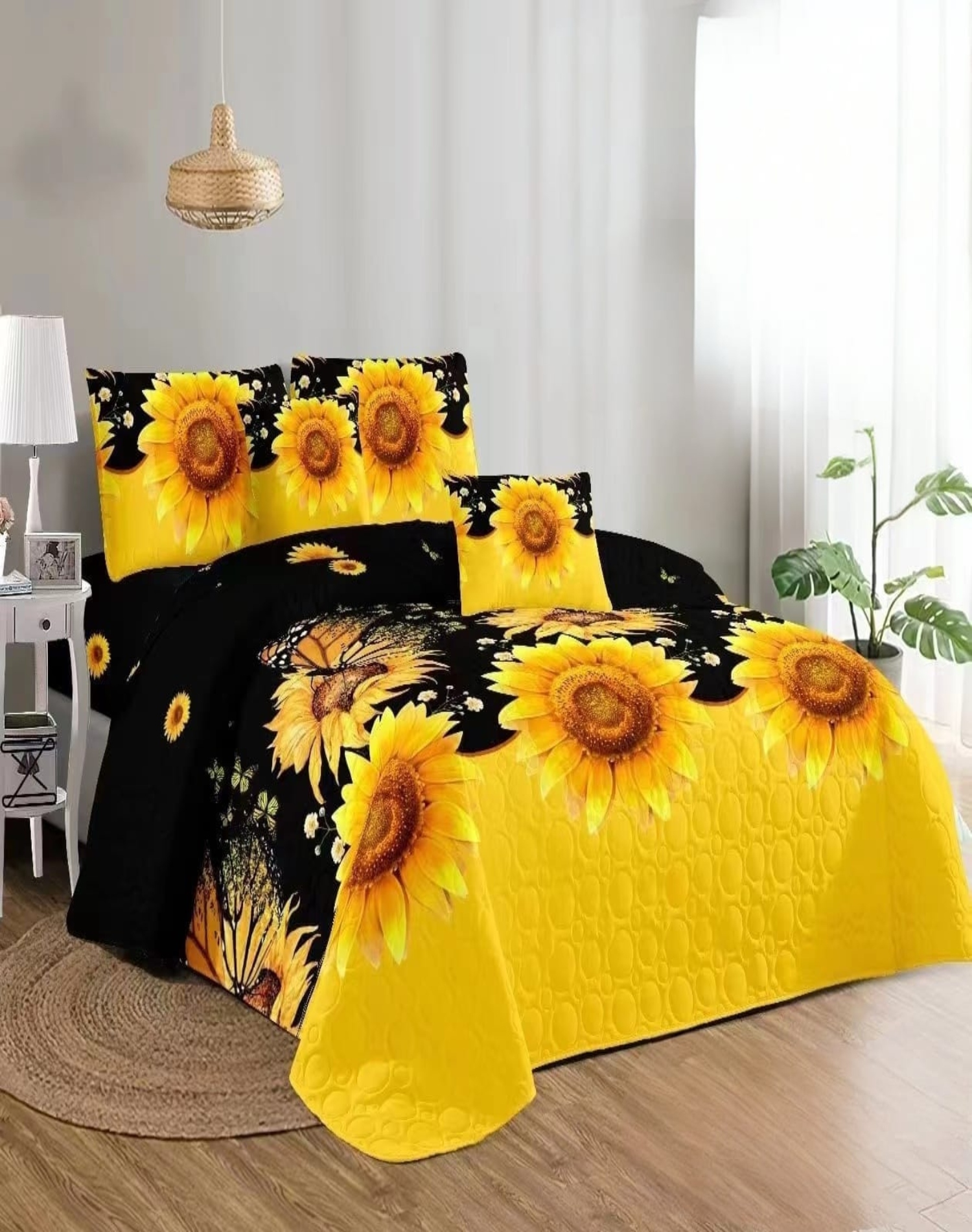 CUBRECAMA MULTICOLOR QUILT DISEÑO 2 PLAZAS PRIMAVERA VERANO B6 - 3