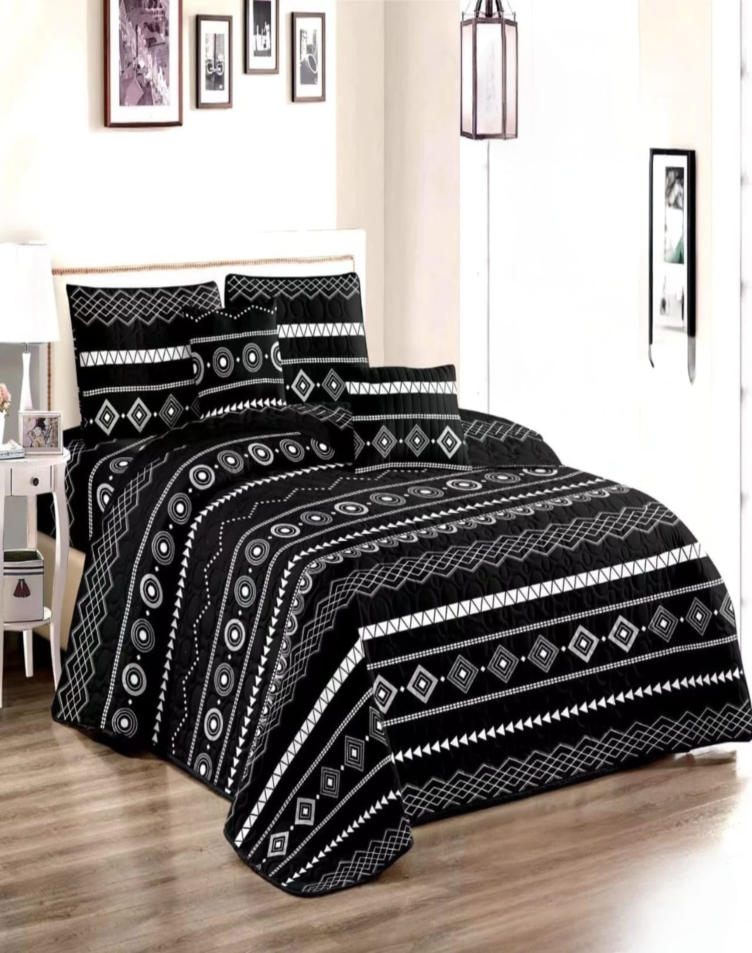 CUBRECAMA MULTICOLOR QUILT DISEÑO 2 PLAZAS PRIMAVERA VERANO B1 - 3