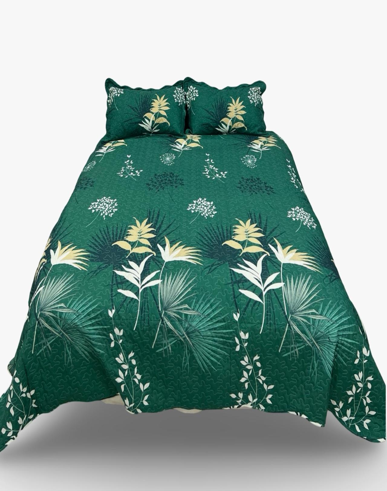 CUBRECAMA MULTICOLOR QUILT LUMINOSO 2 PLAZAS VERANO L4 - 5