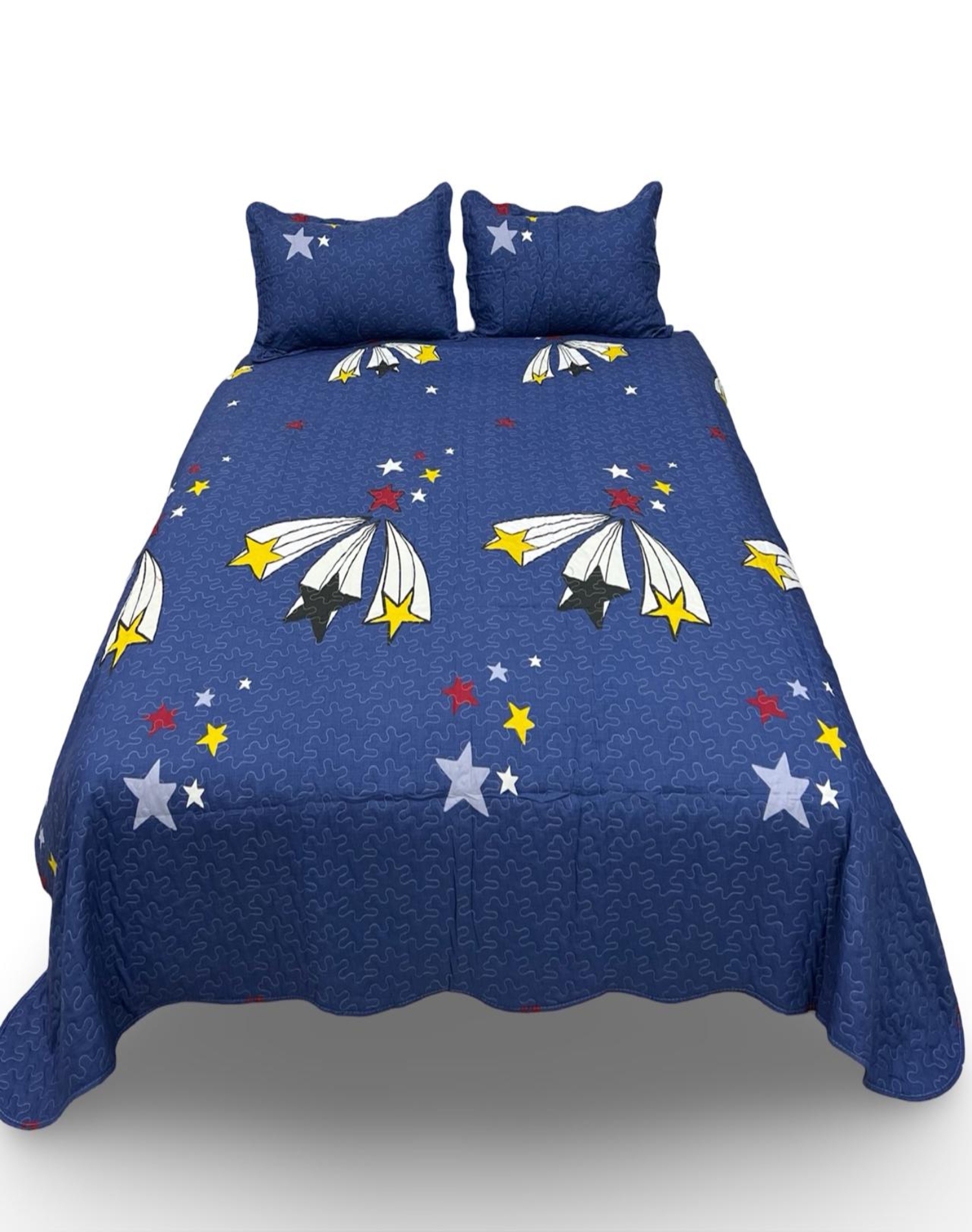 CUBRECAMA MULTICOLOR QUILT LUMINOSO 2 PLAZAS VERANO L10 - 2
