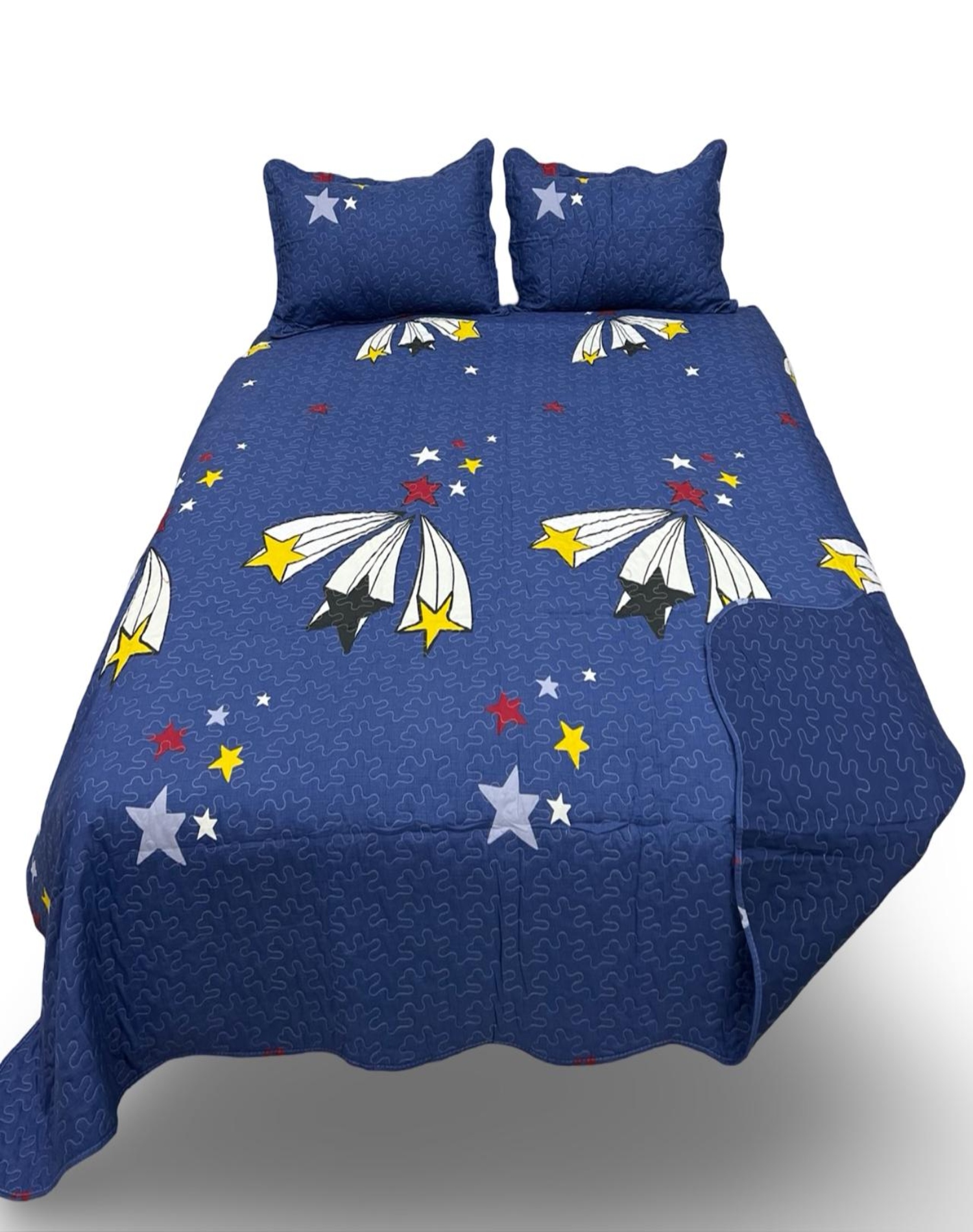 CUBRECAMA MULTICOLOR QUILT LUMINOSO 2 PLAZAS VERANO L10 - 3