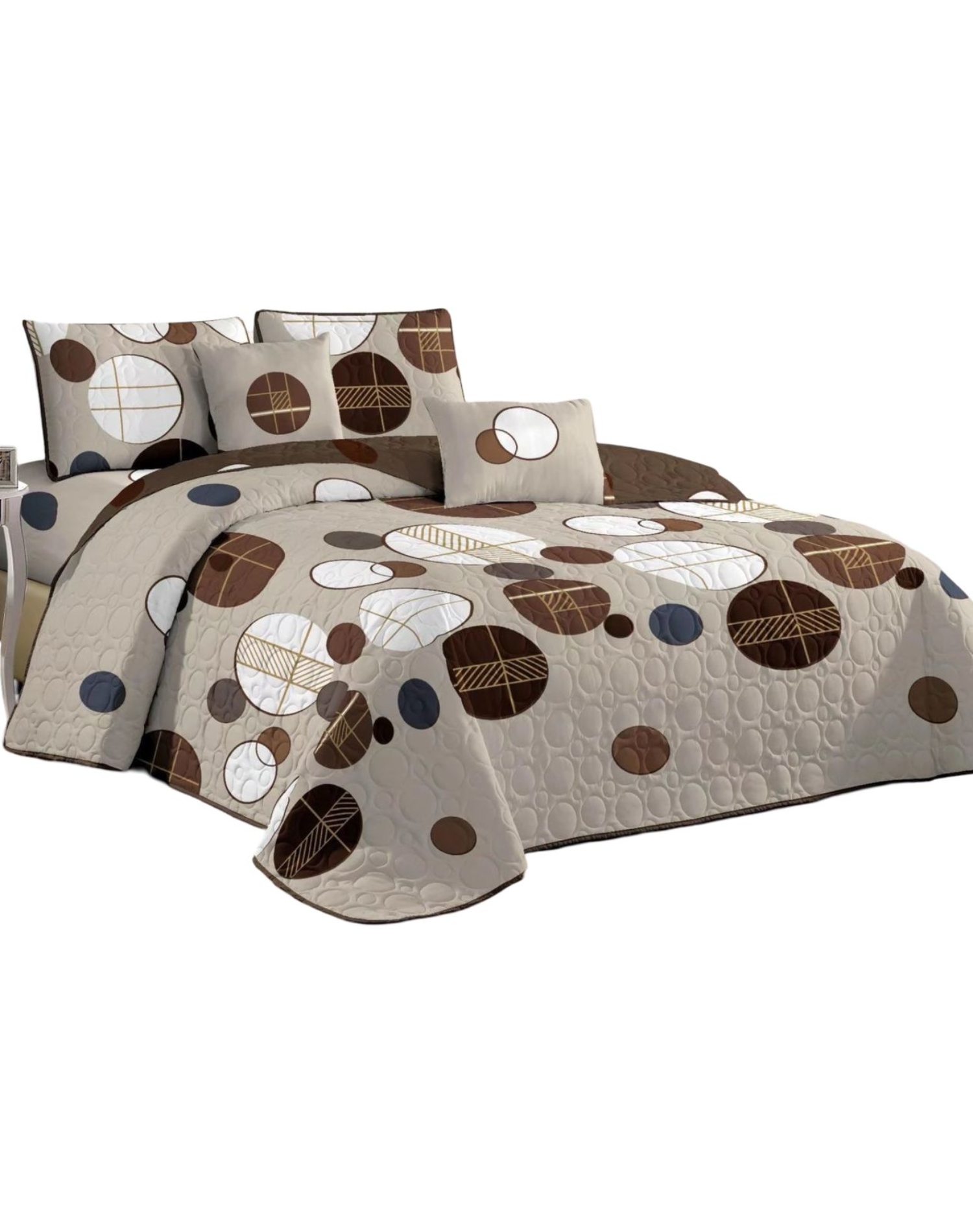 QUILT MULTICOLOR REVERSIBLE VERANO DISEÑO FRESCO D19 - 1