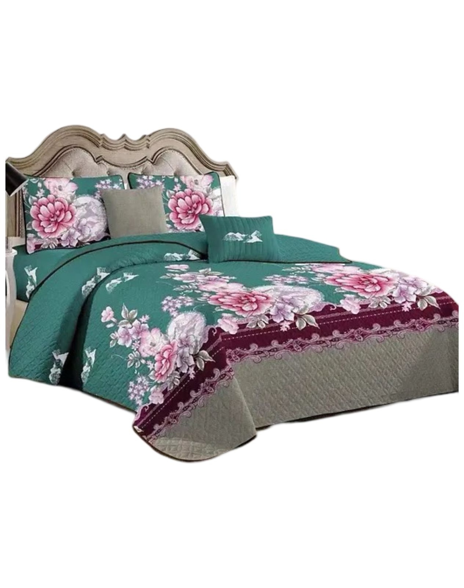 CUBRECAMA MULTICOLOR QUILT 2 PLAZAS VERANO LIGERO Y SUAVE E17 - 1