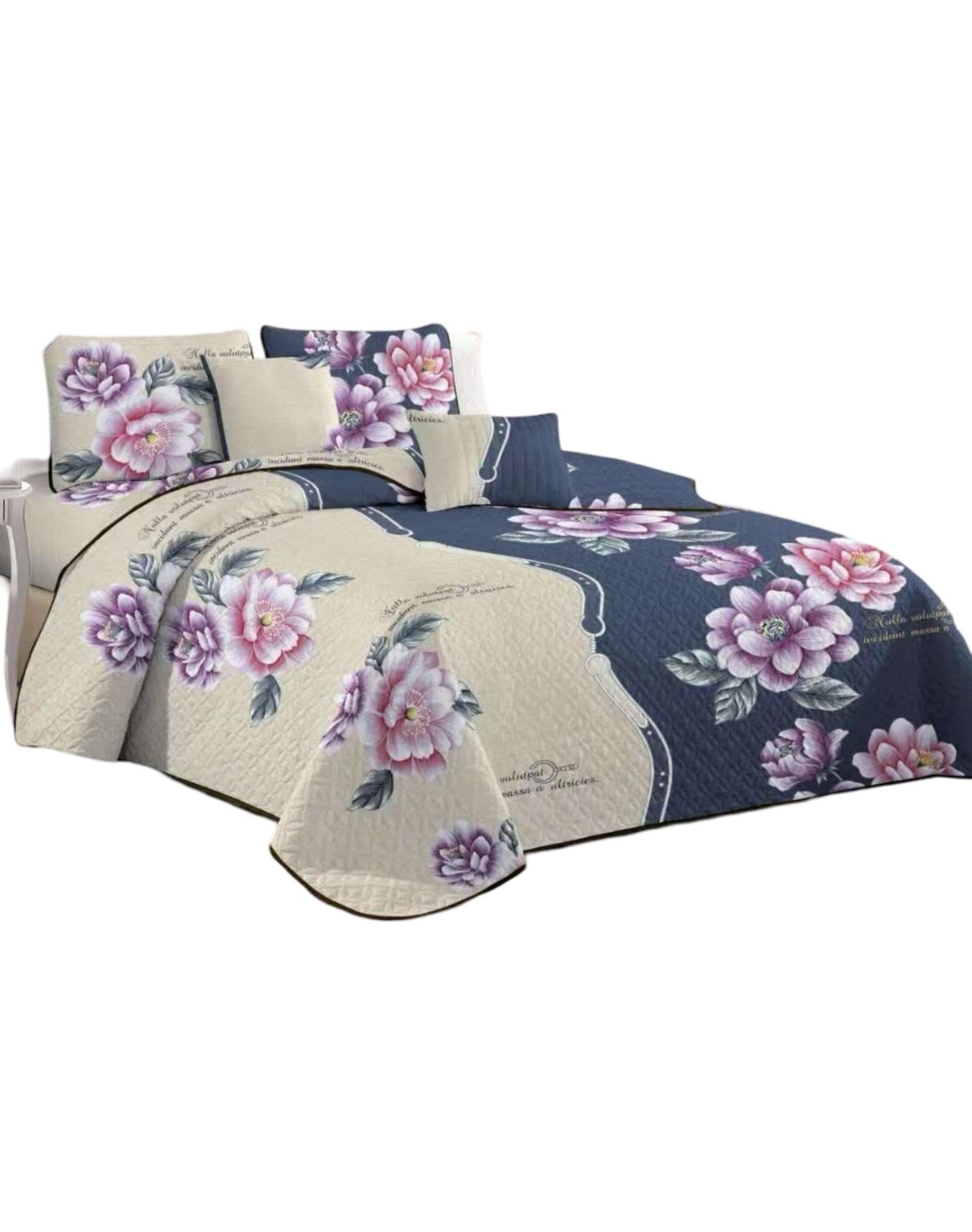 QUILT MULTICOLOR REVERSIBLE VERANO DISEÑO FRESCO D14 - 2