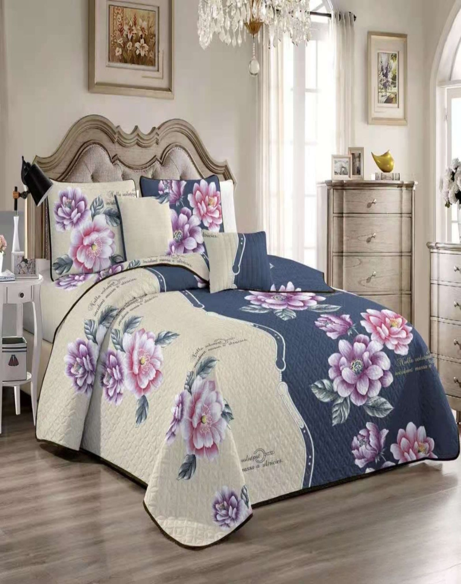 QUILT MULTICOLOR REVERSIBLE VERANO DISEÑO FRESCO D14 - 3