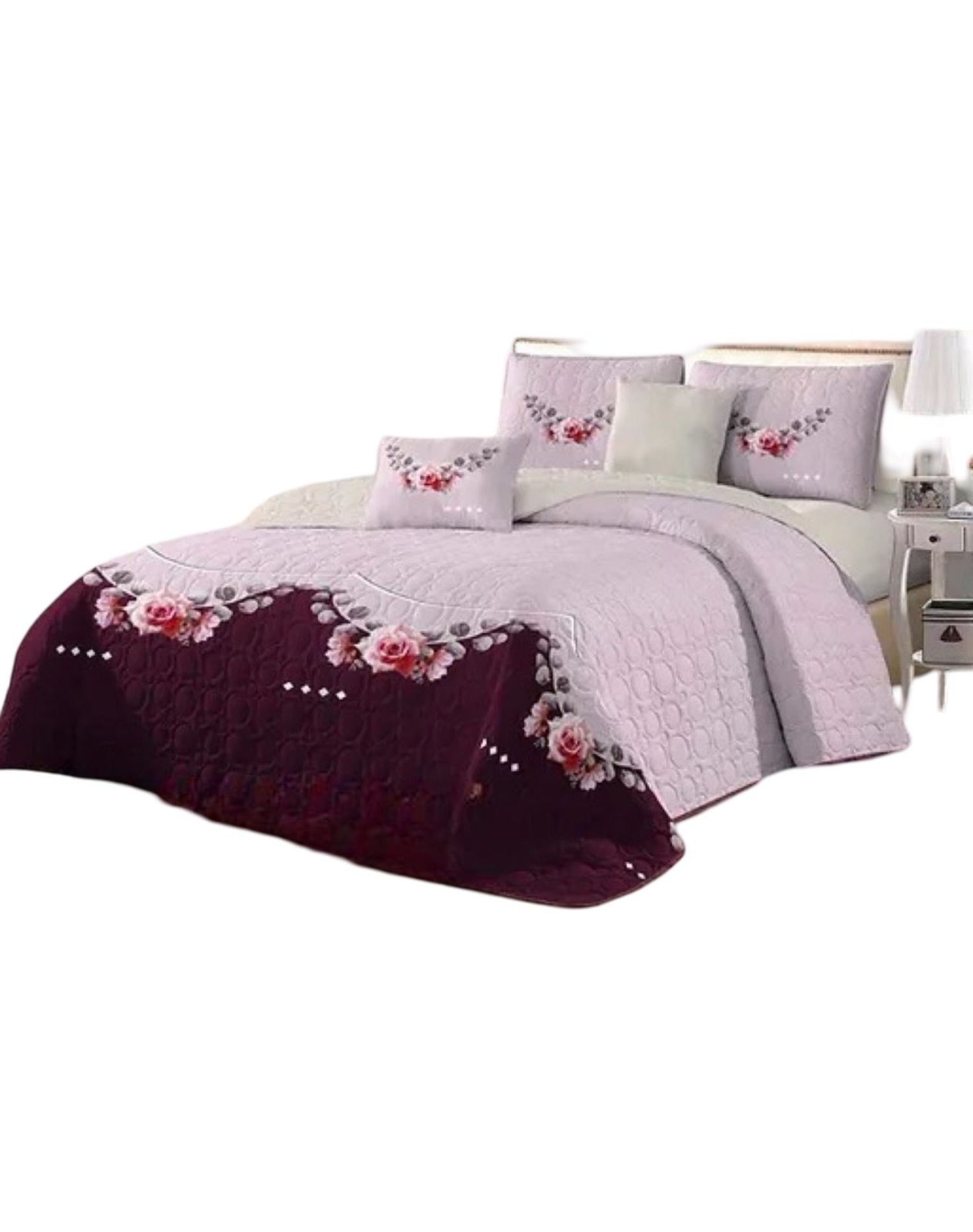 CUBRECAMA MULTICOLOR QUILT 2 PLAZAS VERANO LIGERO Y SUAVE E19 - 1