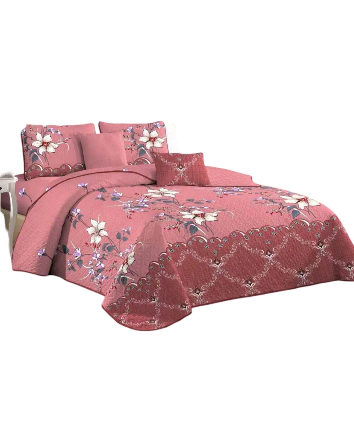 QUILT MULTICOLOR REVERSIBLE VERANO DISEÑO FRESCO D5 - 1