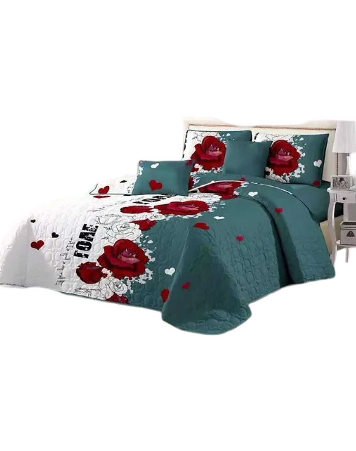 CUBRECAMA MULTICOLOR QUILT 2 PLAZAS VERANO LIGERO Y SUAVE E18 - 1