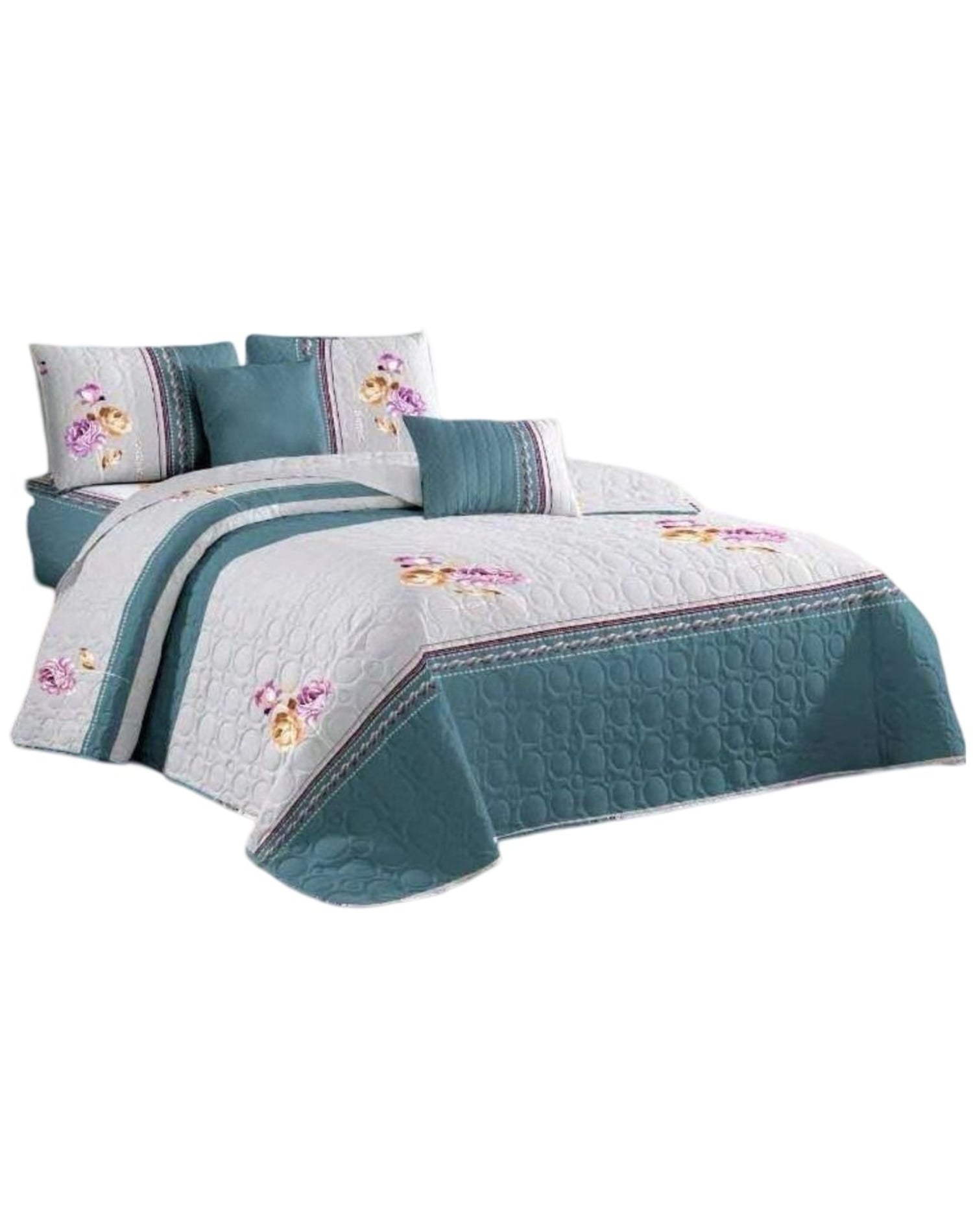QUILT MULTICOLOR REVERSIBLE VERANO DISEÑO FRESCO D8 - 2