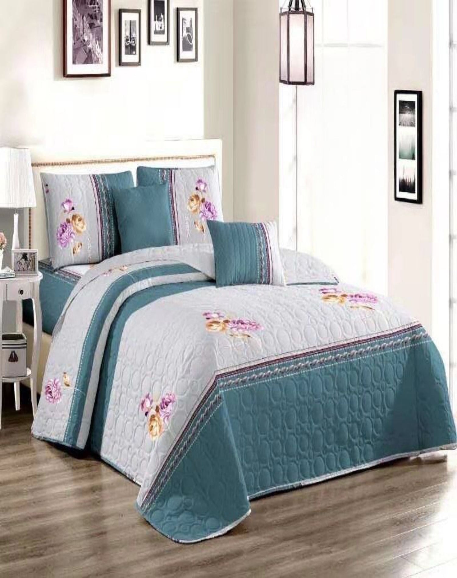 QUILT MULTICOLOR REVERSIBLE VERANO DISEÑO FRESCO D8 - 3