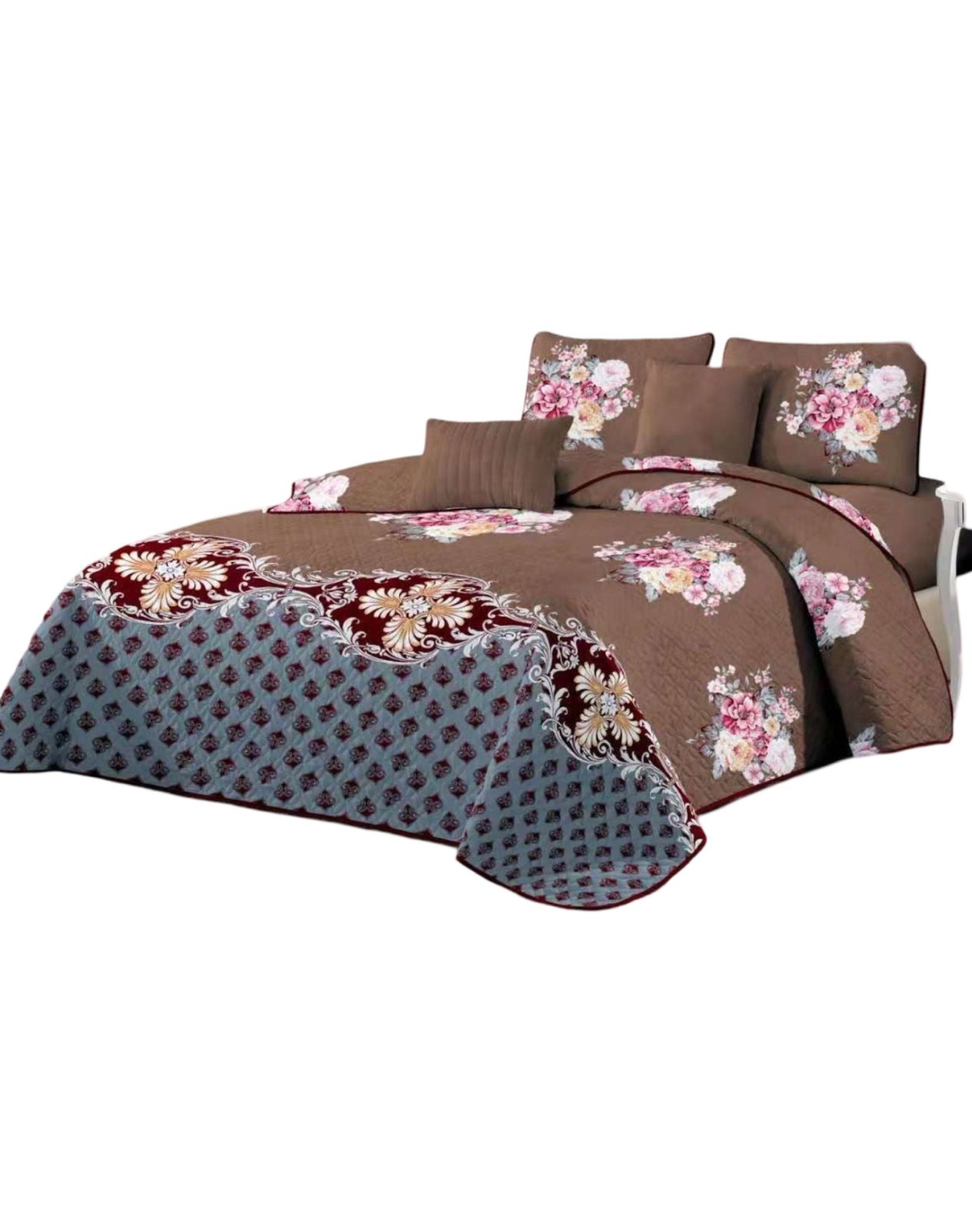 QUILT MULTICOLOR REVERSIBLE VERANO DISEÑO FRESCO D27 - 2