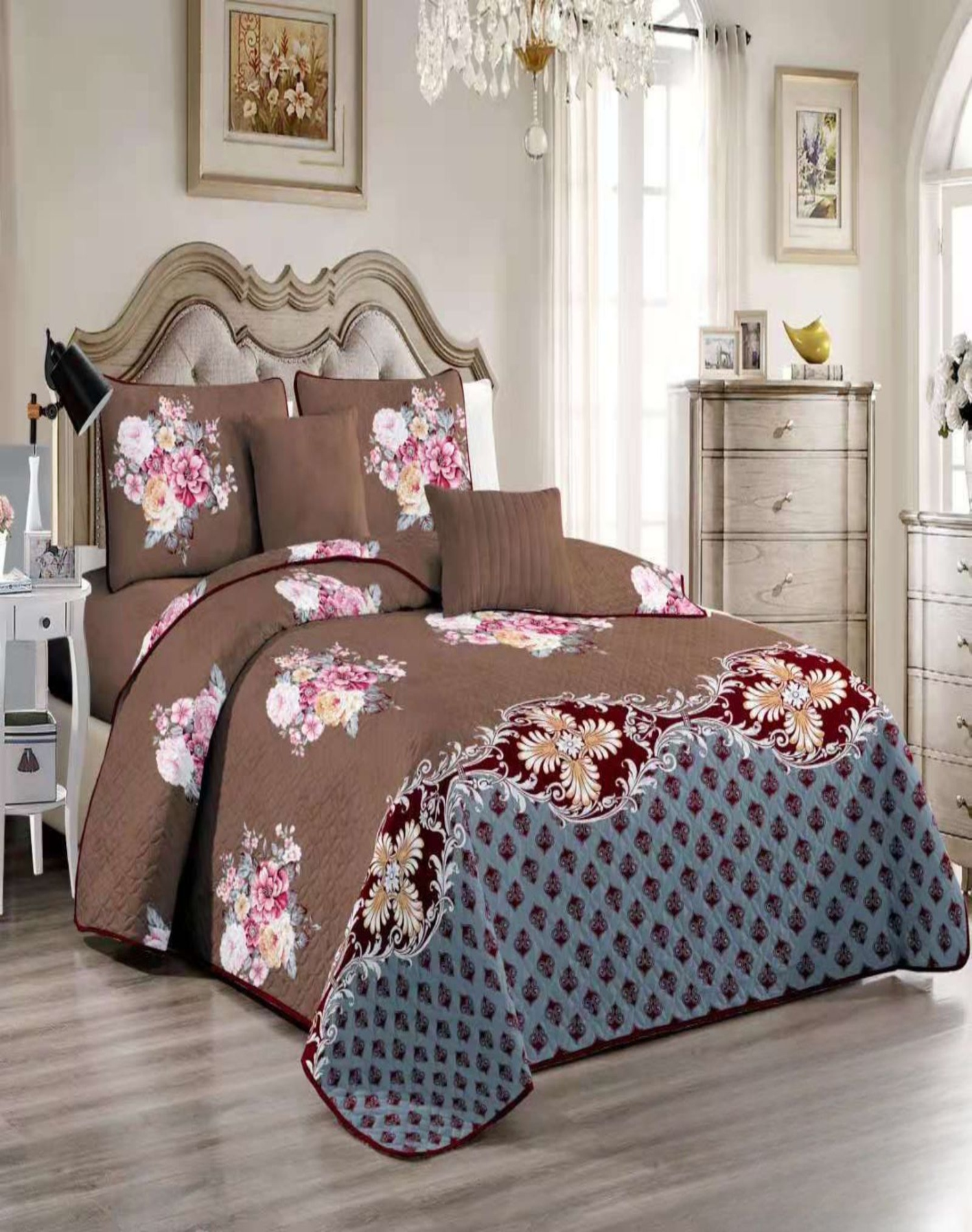 QUILT MULTICOLOR REVERSIBLE VERANO DISEÑO FRESCO D27 - 3