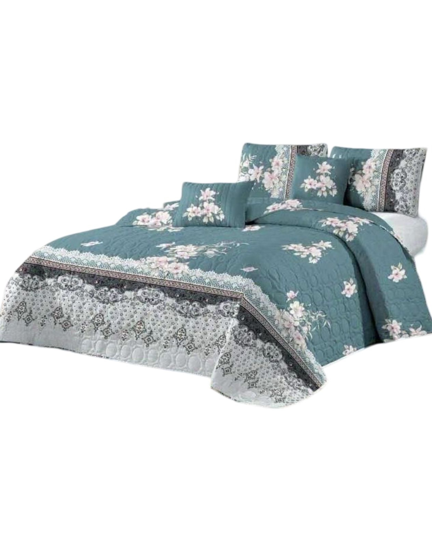 QUILT MULTICOLOR REVERSIBLE VERANO DISEÑO FRESCO D22 - 1