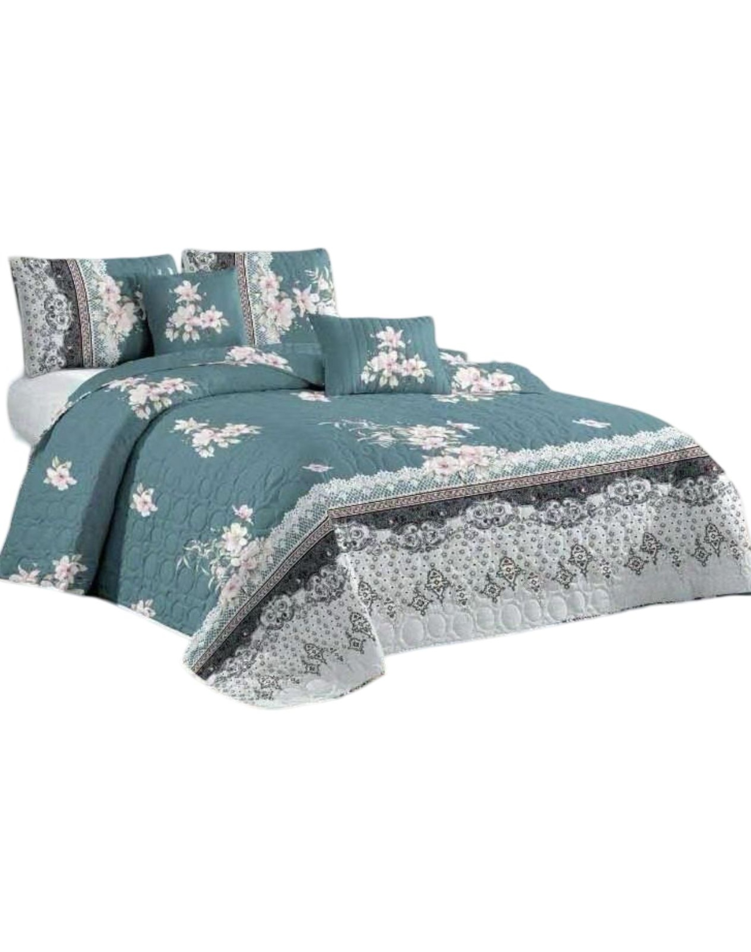 QUILT MULTICOLOR REVERSIBLE VERANO DISEÑO FRESCO D22 - 2