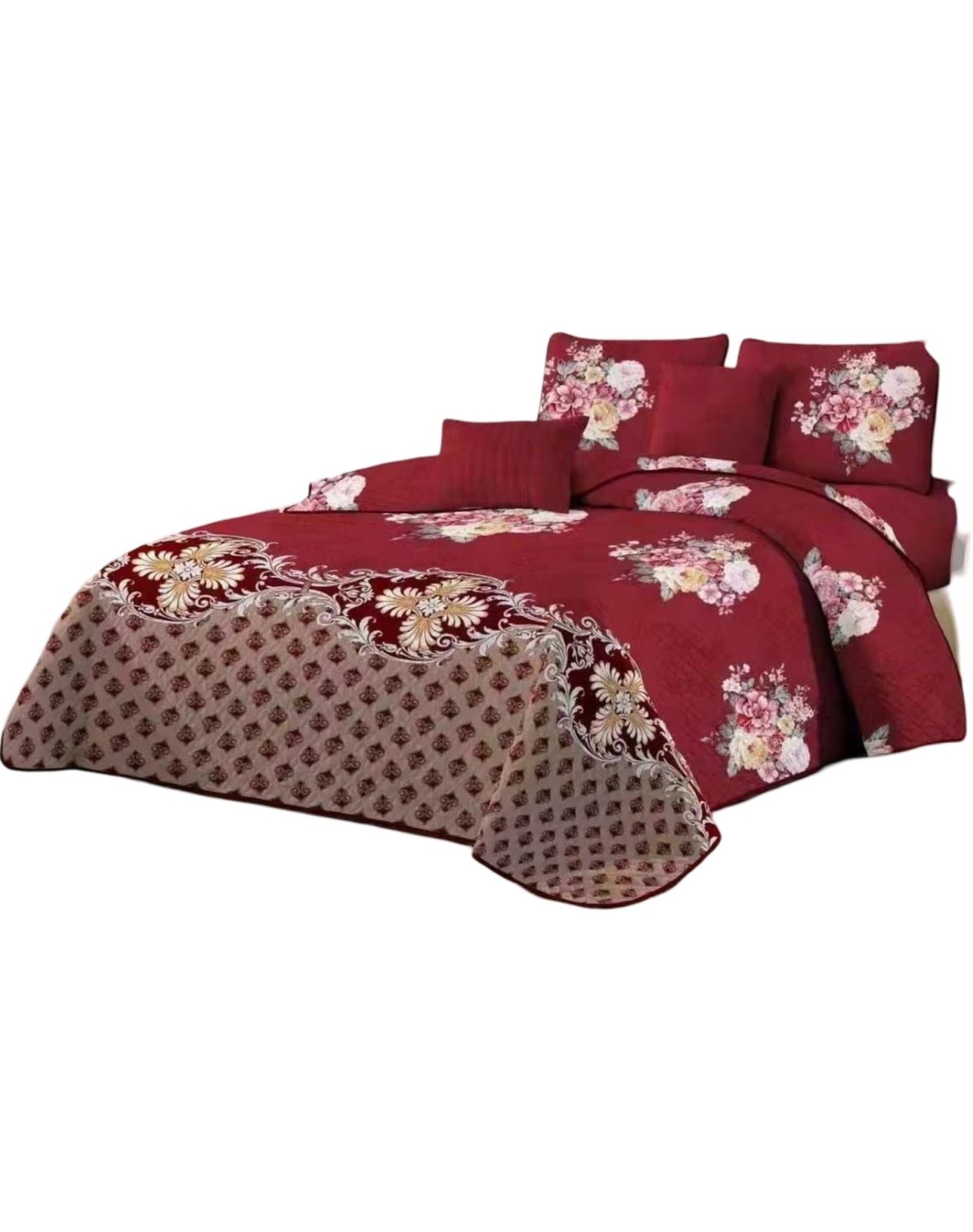 QUILT MULTICOLOR REVERSIBLE VERANO DISEÑO FRESCO D9 - 1