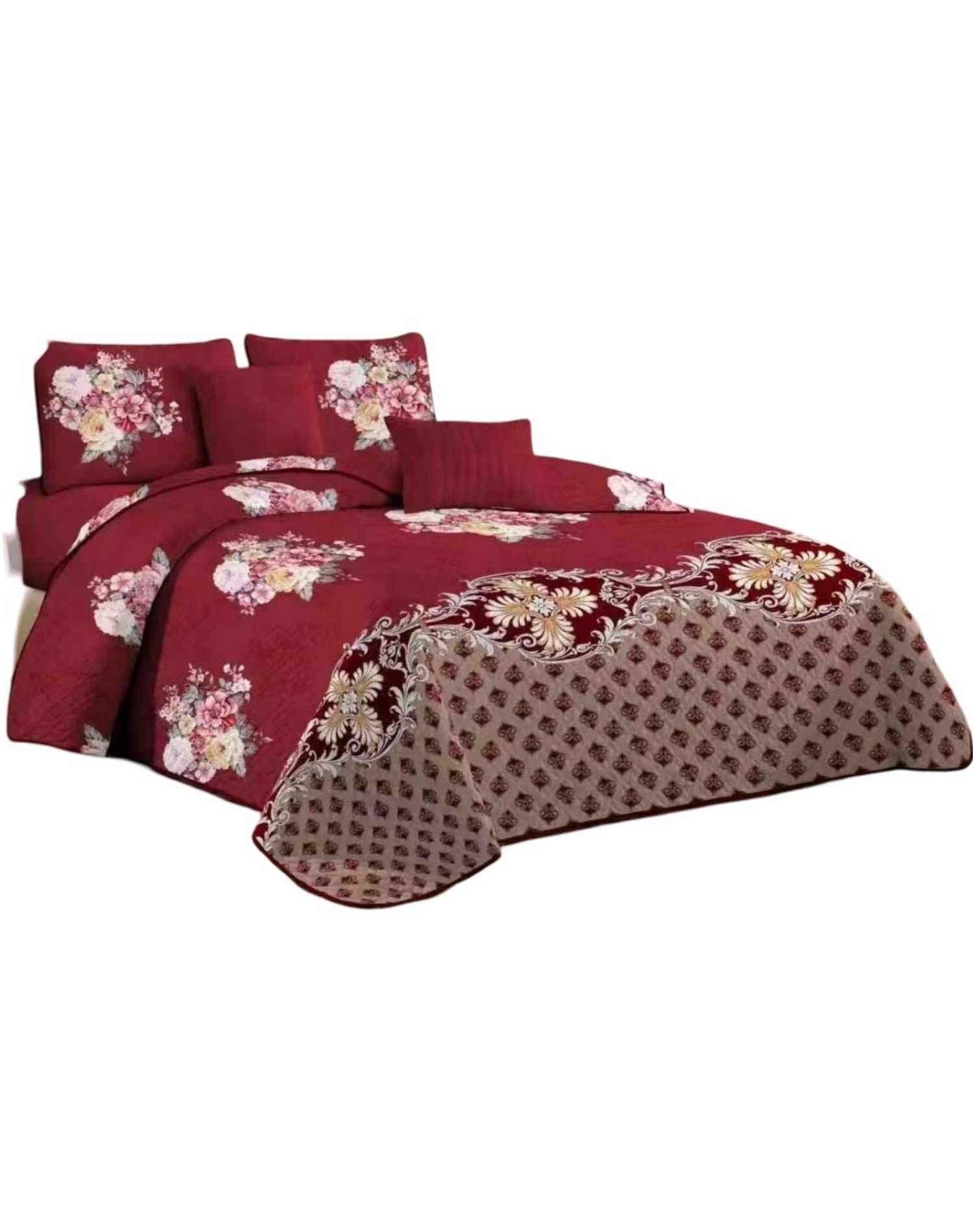 QUILT MULTICOLOR REVERSIBLE VERANO DISEÑO FRESCO D9 - 2