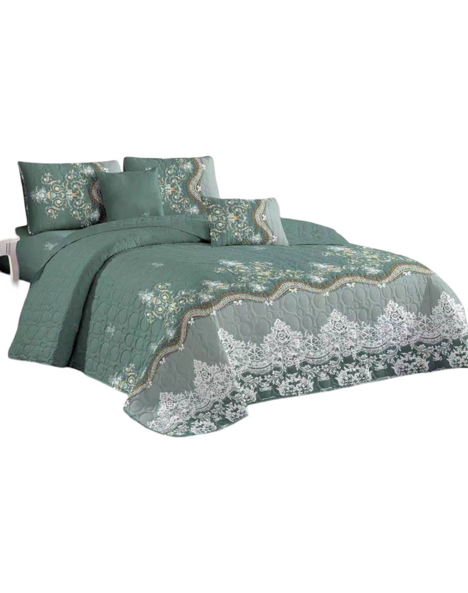 QUILT MULTICOLOR REVERSIBLE VERANO DISEÑO FRESCO D6 - 1