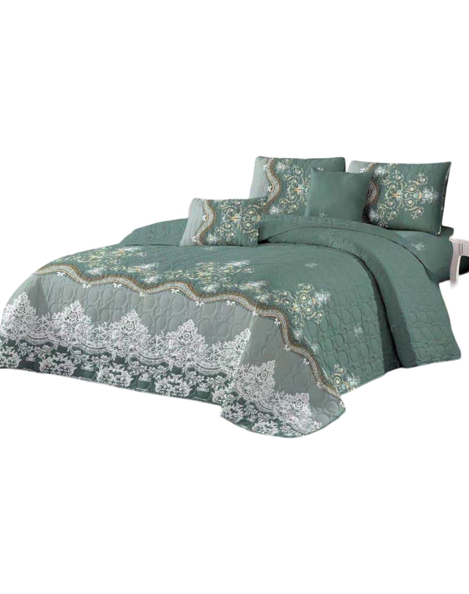 QUILT MULTICOLOR REVERSIBLE VERANO DISEÑO FRESCO D6 - 2