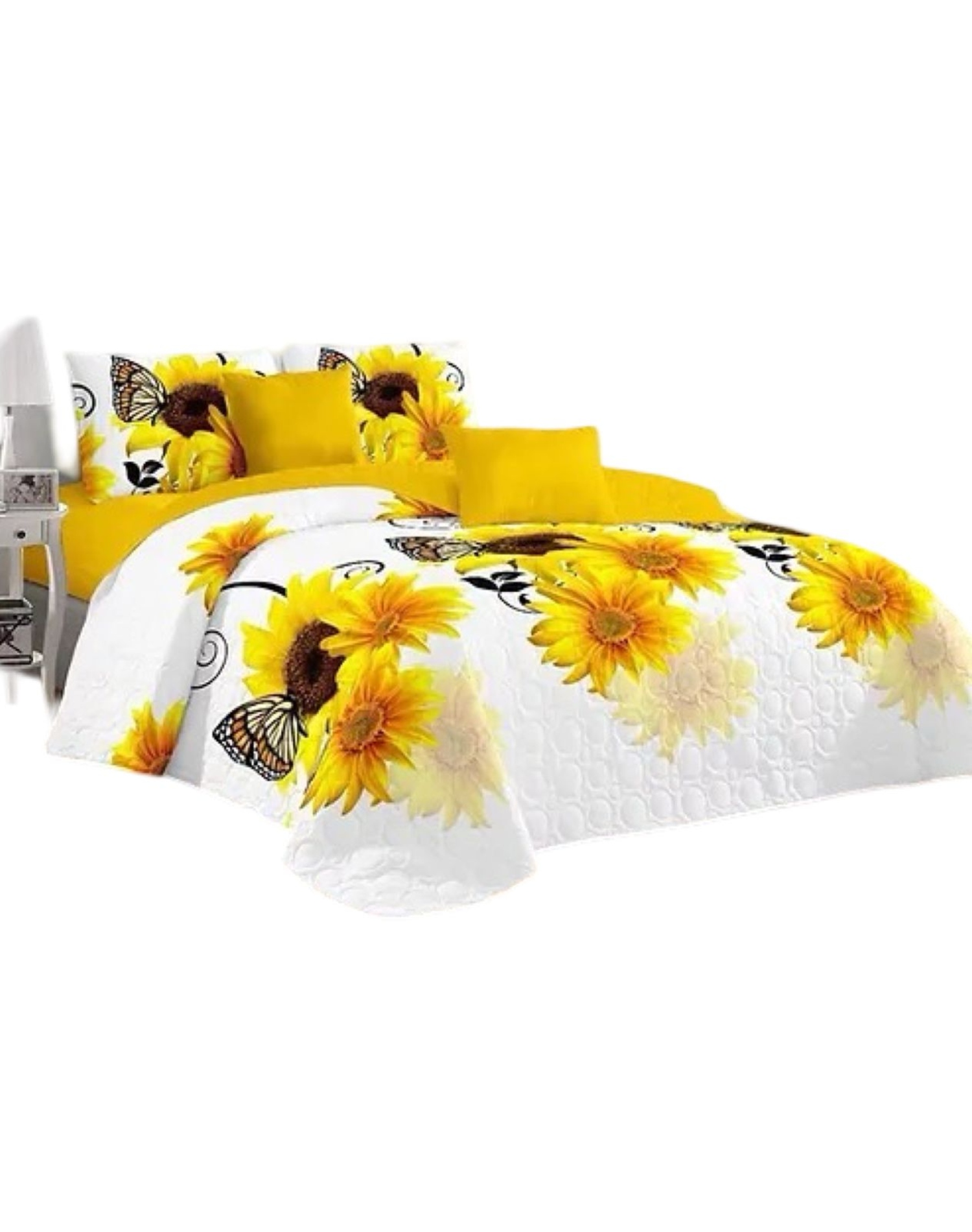 CUBRECAMA MULTICOLOR QUILT 2 PLAZAS VERANO LIGERO Y SUAVE E10 - 1