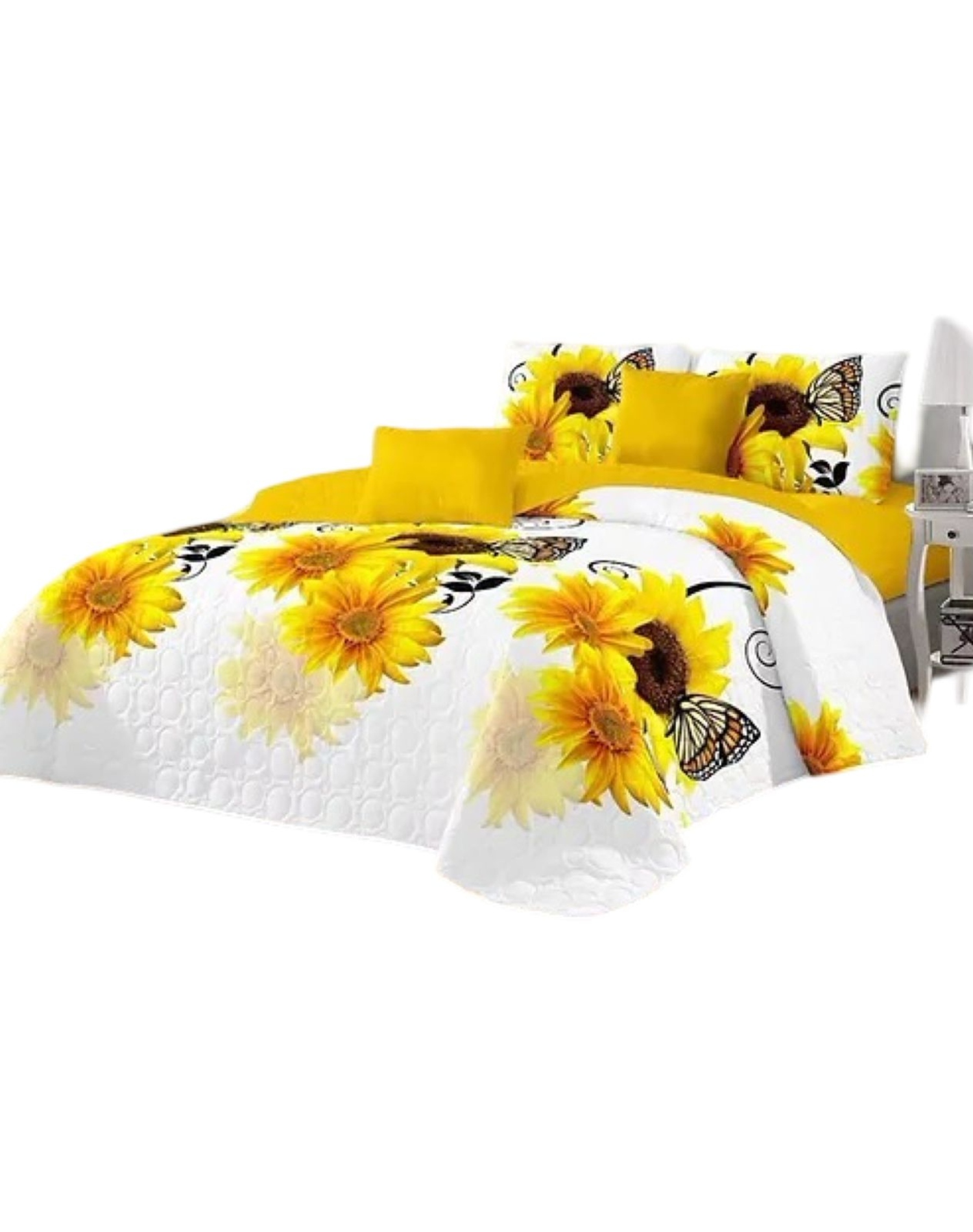 CUBRECAMA MULTICOLOR QUILT 2 PLAZAS VERANO LIGERO Y SUAVE E10 - 2