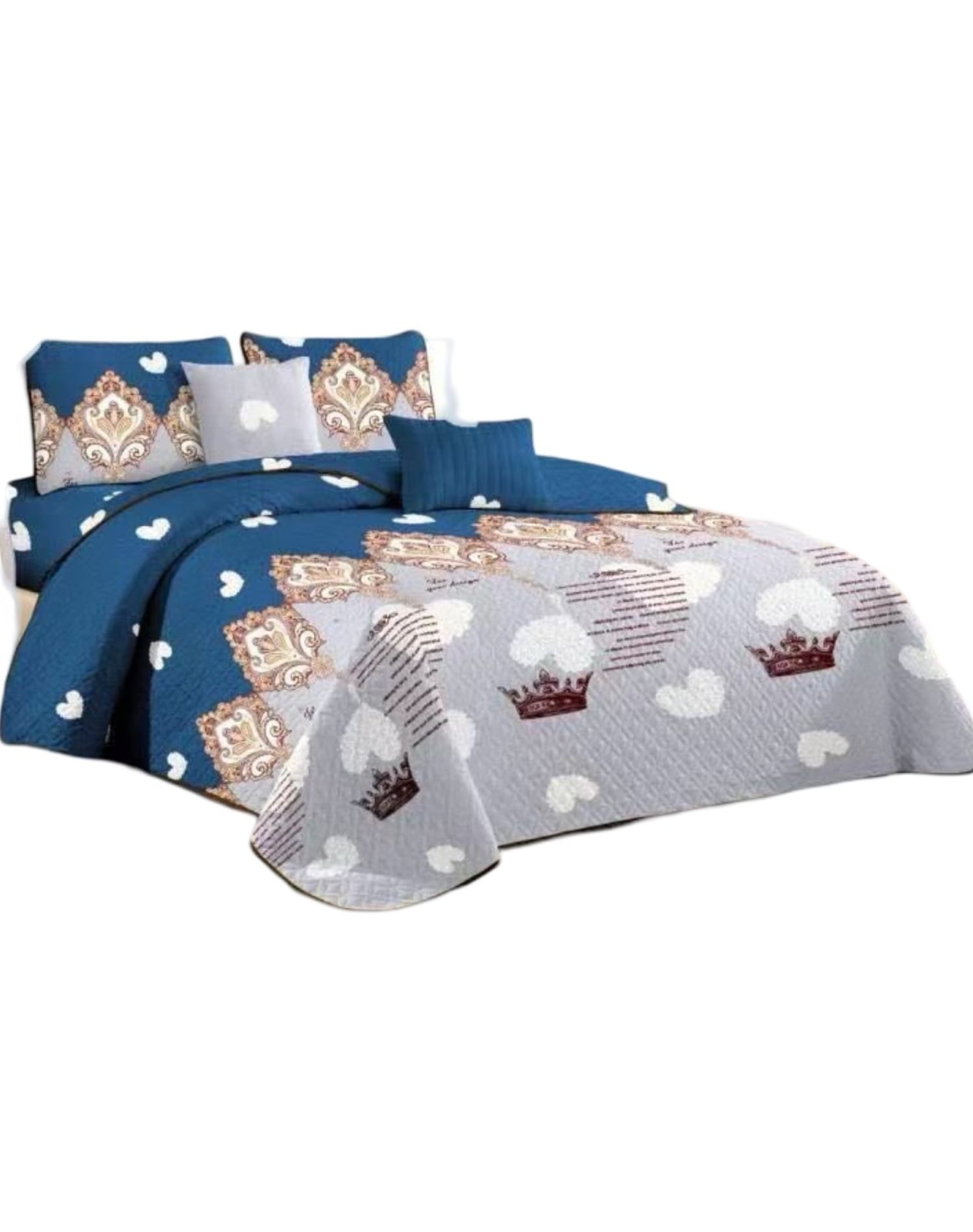 QUILT MULTICOLOR REVERSIBLE VERANO DISEÑO FRESCO D7 - 2