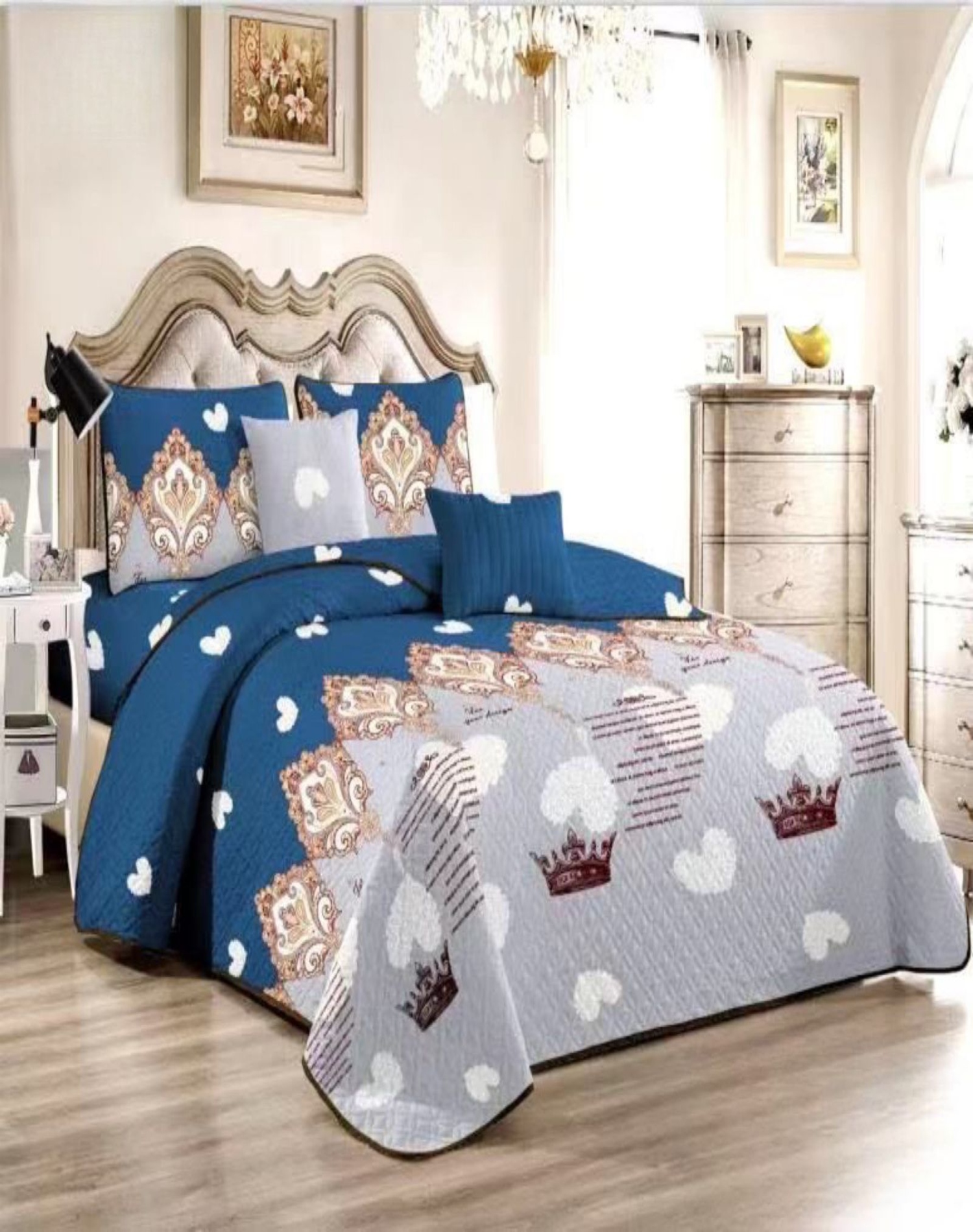 QUILT MULTICOLOR REVERSIBLE VERANO DISEÑO FRESCO D7 - 3