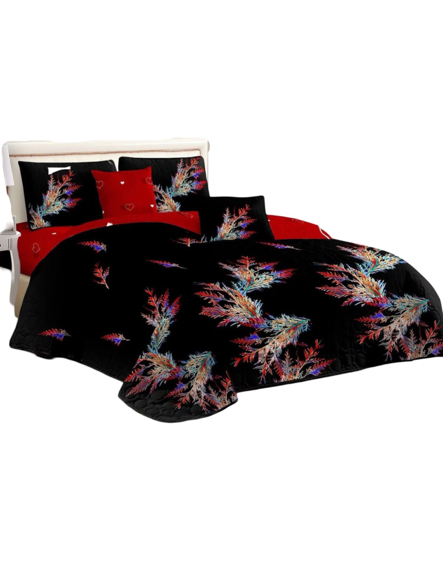 QUILT MULTICOLOR REVERSIBLE VERANO DISEÑO FRESCO D24 - 1