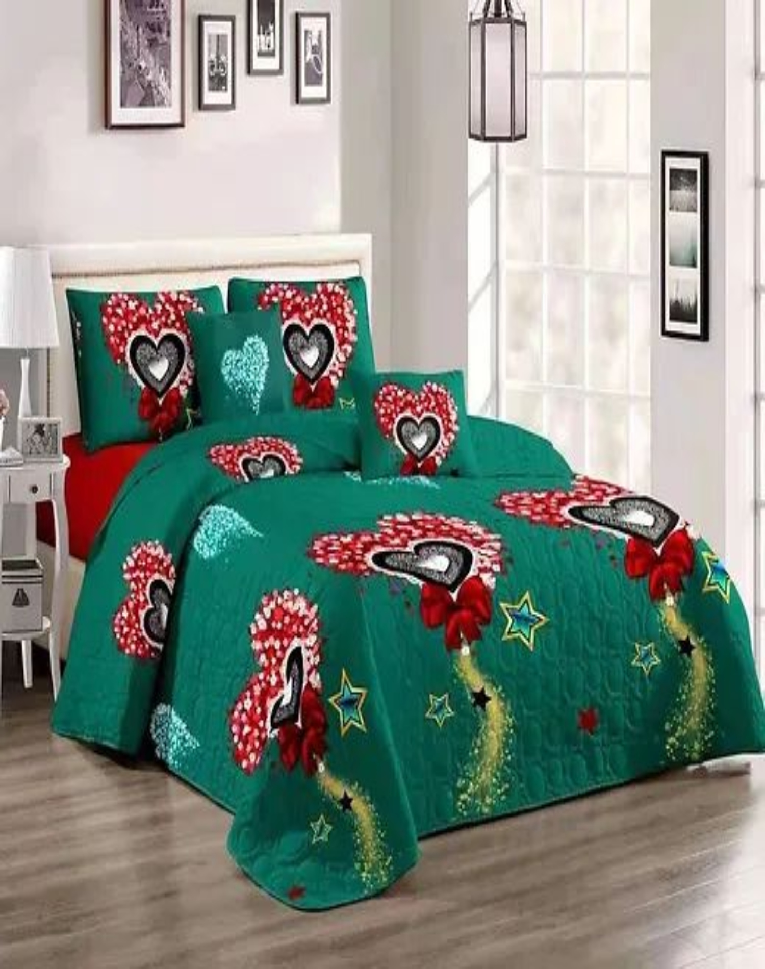 CUBRECAMA MULTICOLOR QUILT 2 PLAZAS VERANO LIGERO Y SUAVE E21 - 3