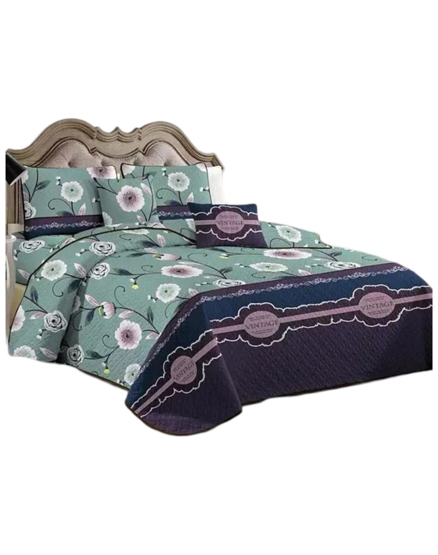 CUBRECAMA MULTICOLOR QUILT 2 PLAZAS VERANO LIGERO Y SUAVE E16 - 1