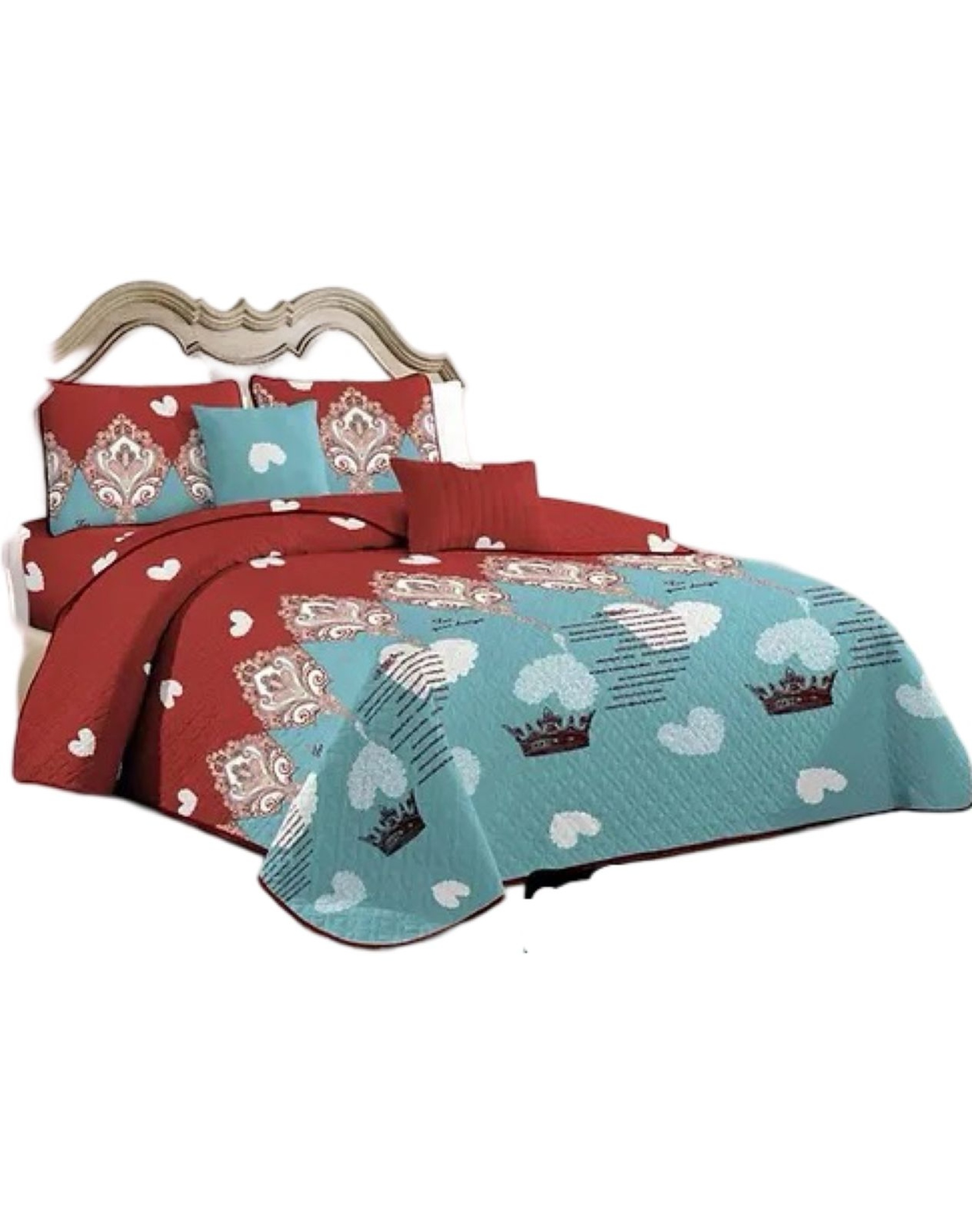 CUBRECAMA MULTICOLOR QUILT 2 PLAZAS VERANO LIGERO Y SUAVE E14 - 1