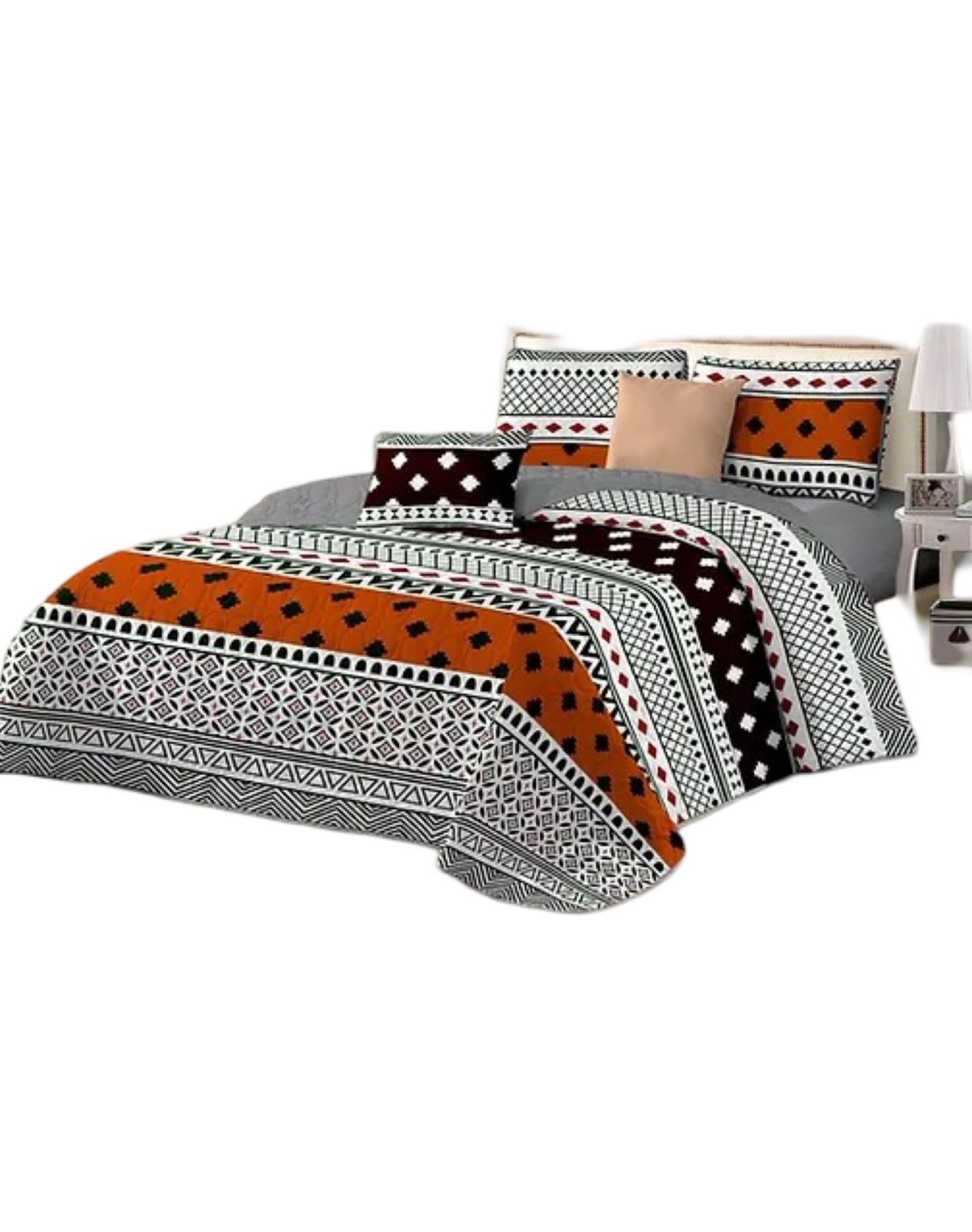 CUBRECAMA MULTICOLOR QUILT 2 PLAZAS VERANO LIGERO Y SUAVE E8 - 2