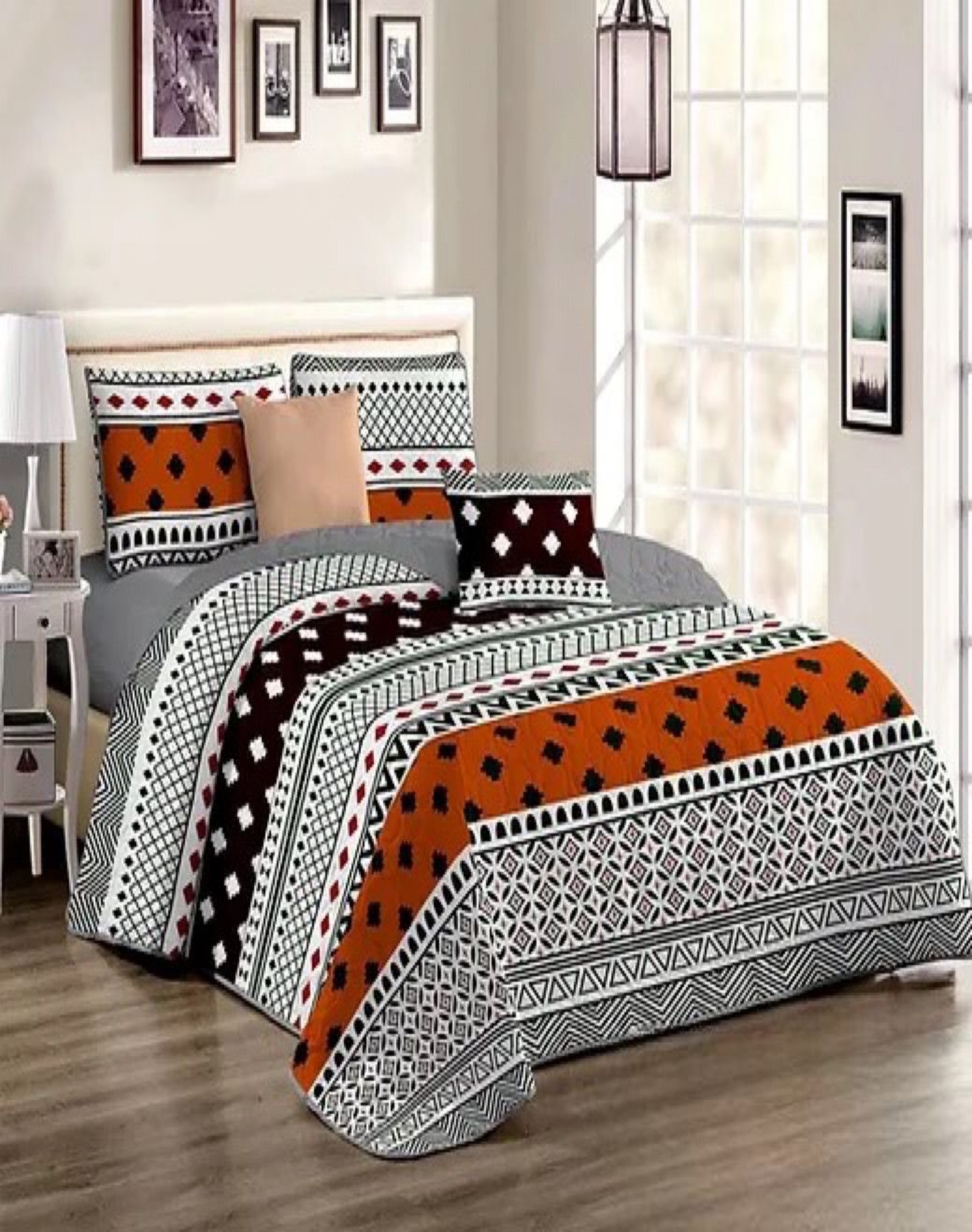 CUBRECAMA MULTICOLOR QUILT 2 PLAZAS VERANO LIGERO Y SUAVE E8 - 3
