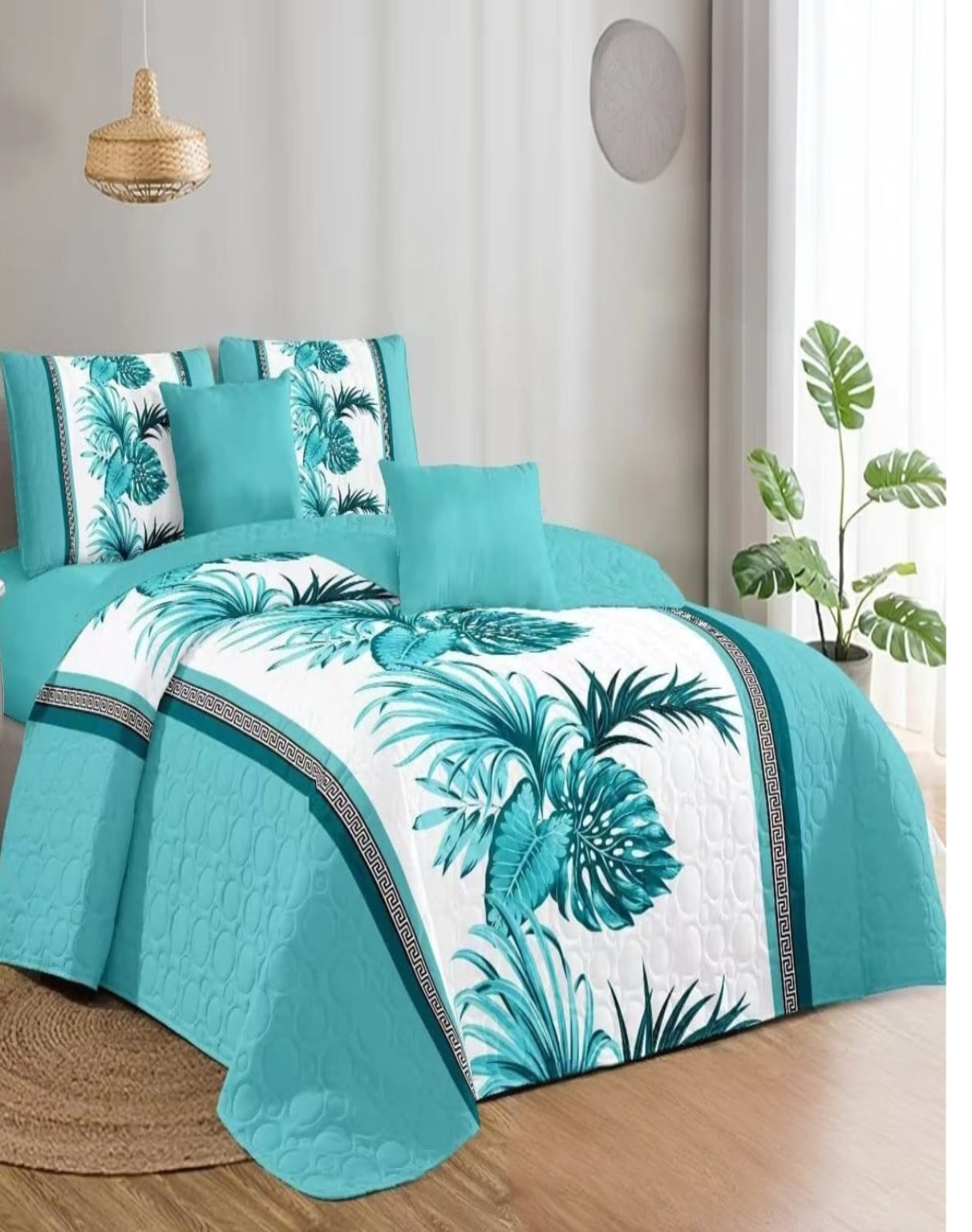 CUBRECAMA MULTICOLOR QUILT KING VERANO Y PRIMAVERA C5 - 3