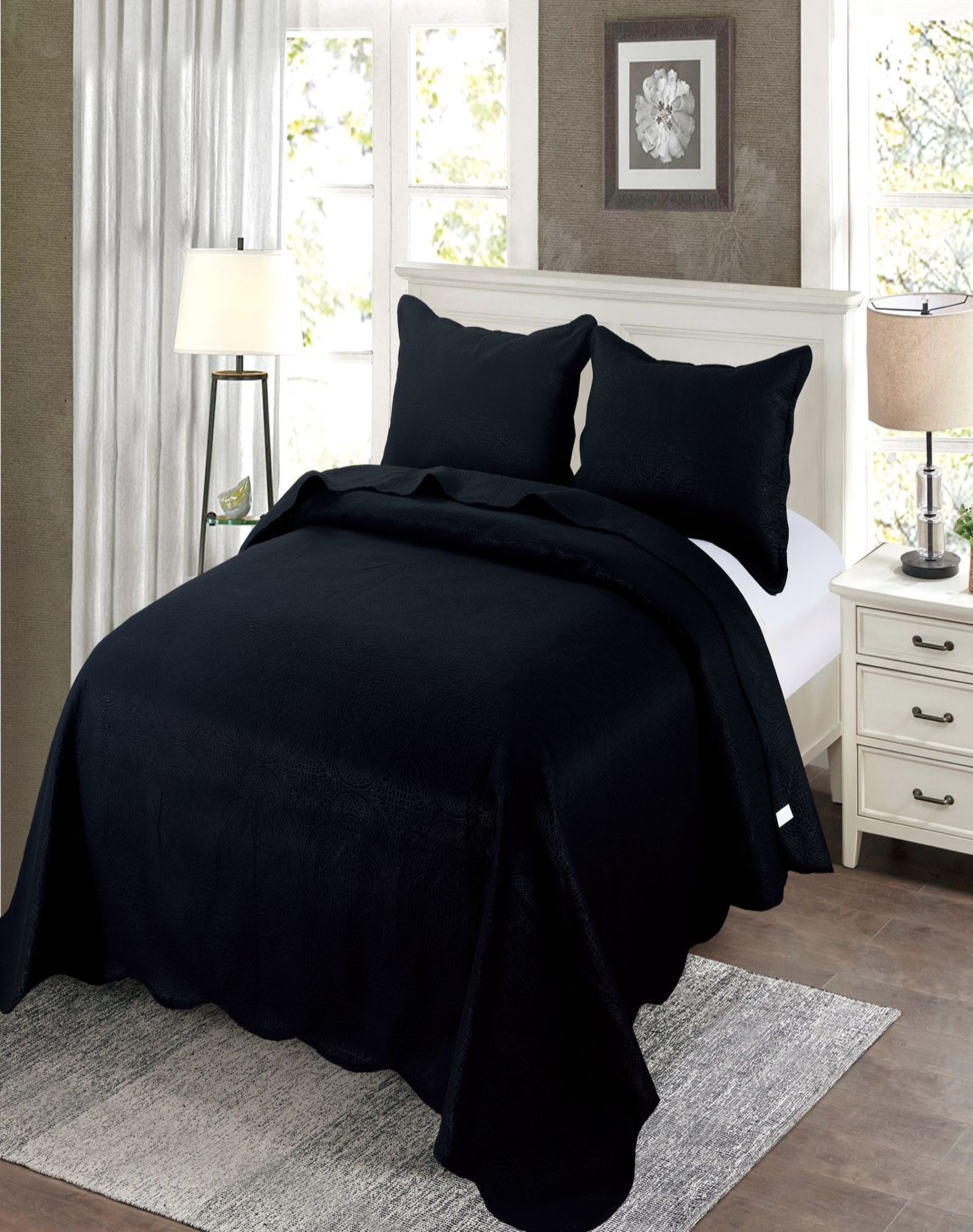 QUILT NEGRO VERANO KING Y SUPER KING FRESCO D2 - 3