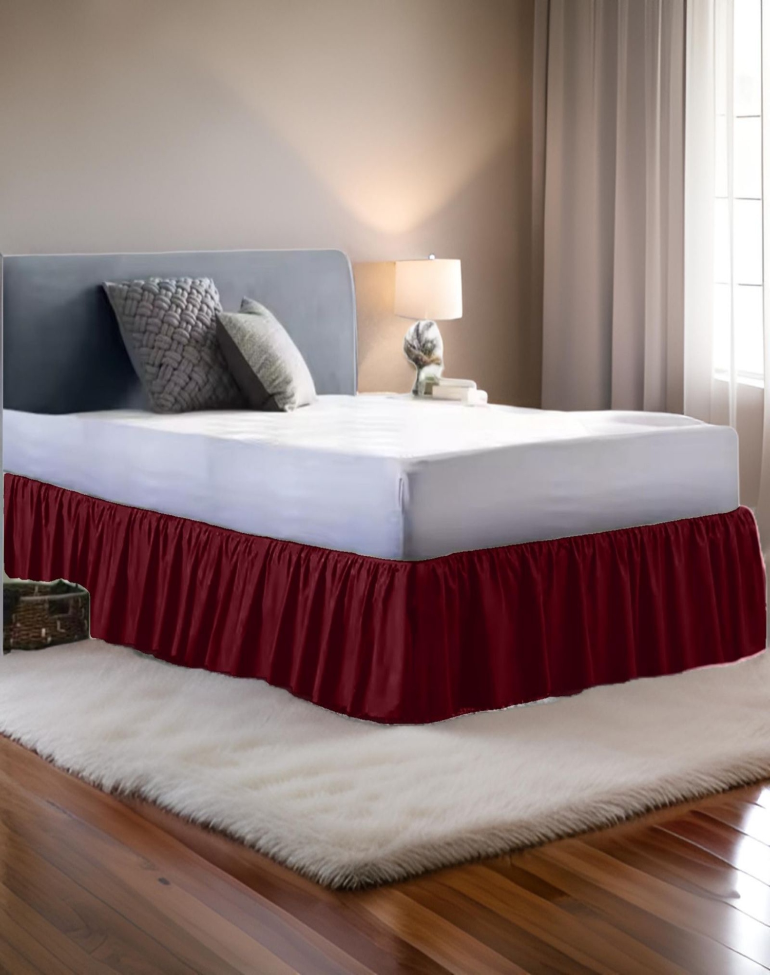 FALDÓN CAMA BURDEO 150X200 ELEGANTE Y RESISTENTE B2 - 3